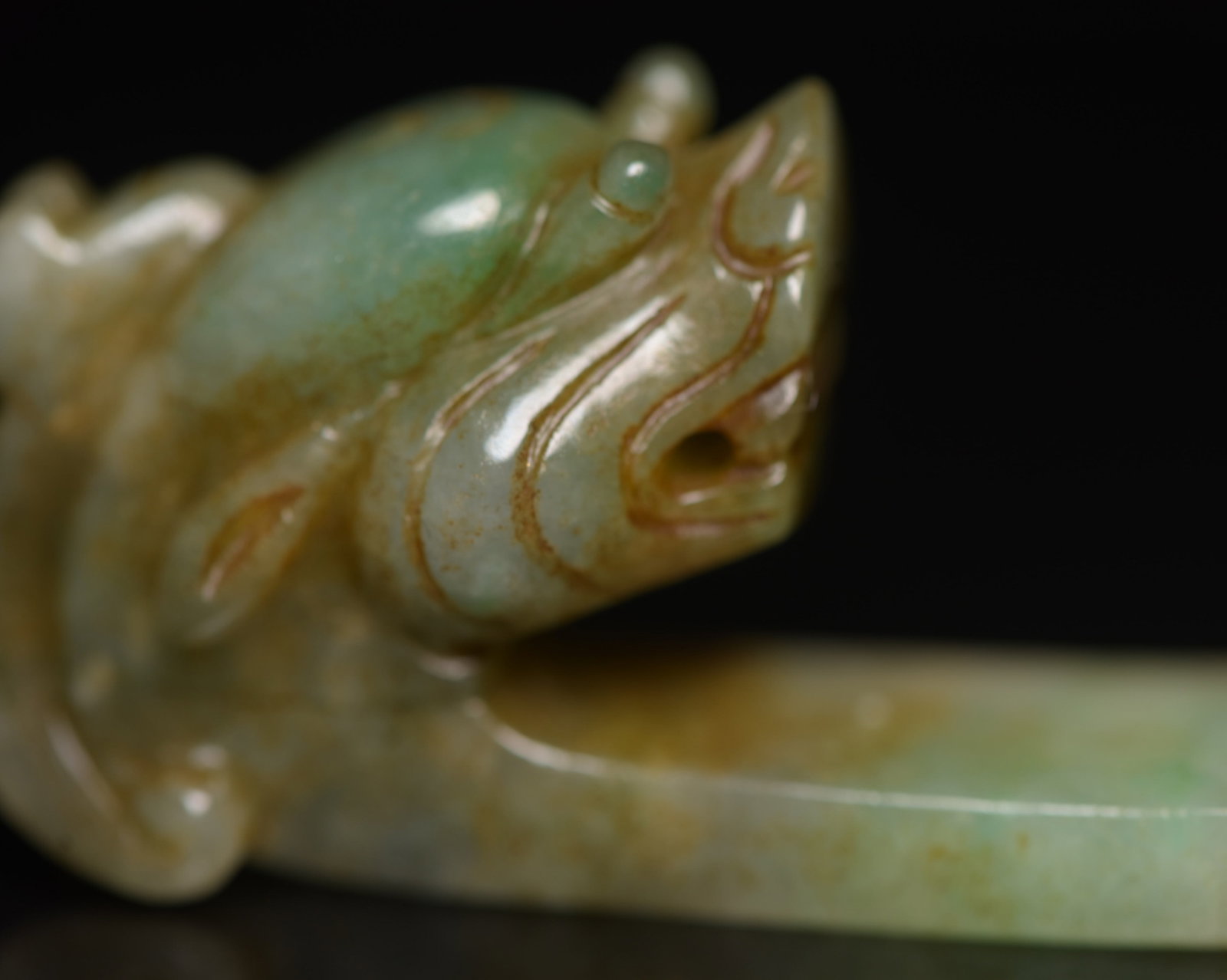 An Exquisite Jadeite Dragon Pattern Ornament - 7