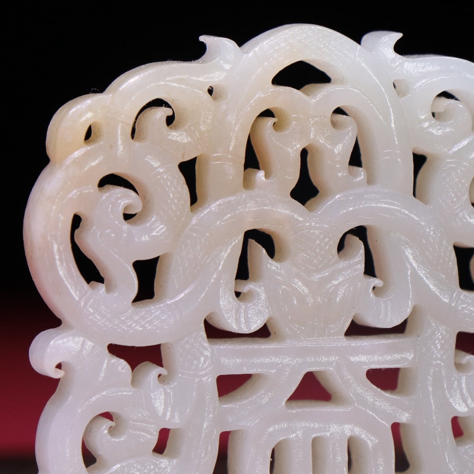 White Jade Dragon Pendant - 9