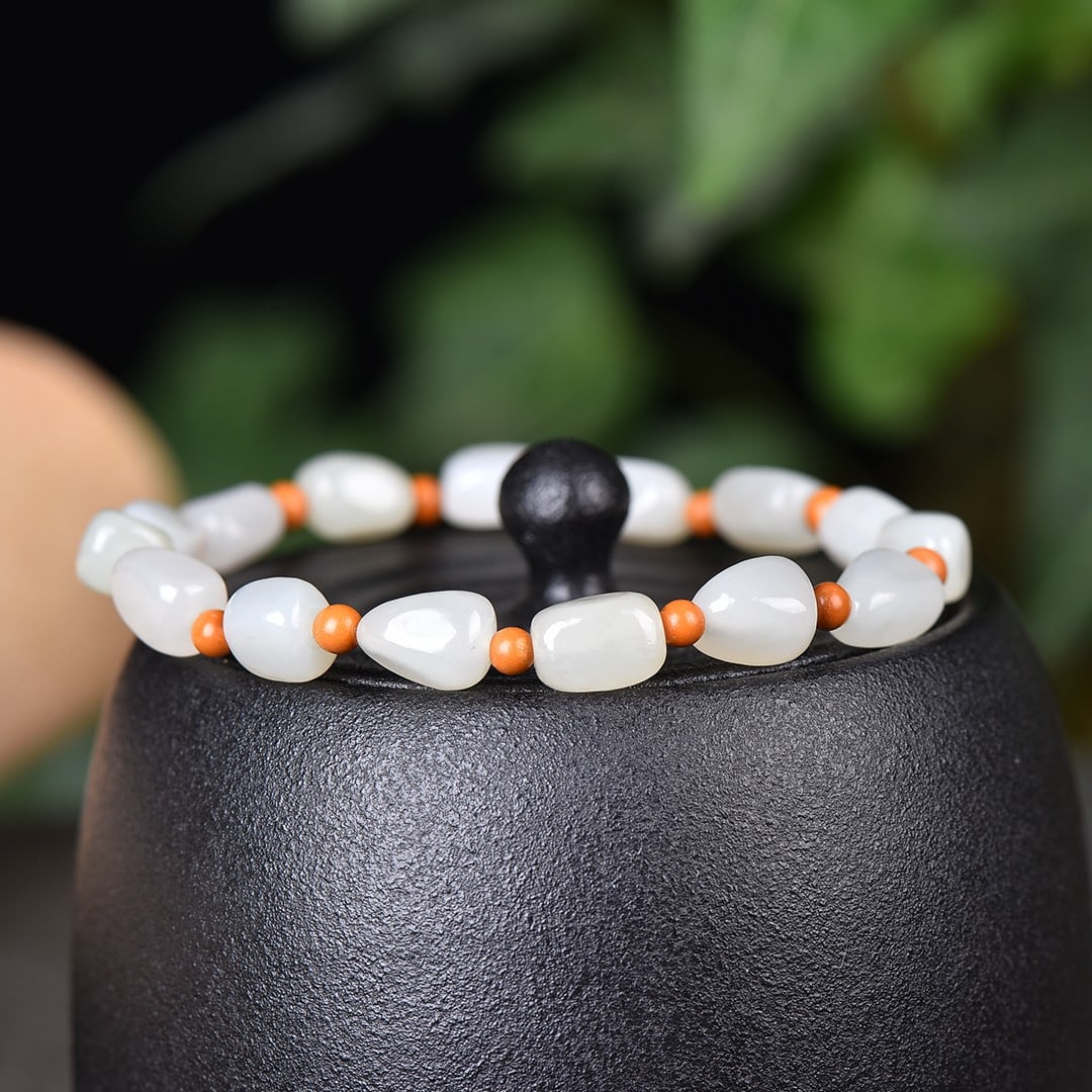 An Exquisite White Jade Bracelets - 3