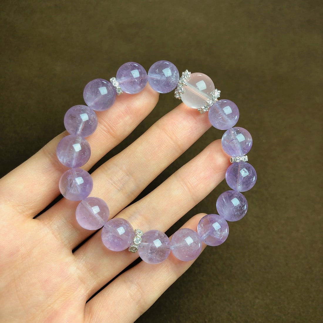 An Exquisite Crystal Bracelets: An Exquisite Crystal Bracelets,Size:11mm,12.6mm,Weight:33.2g 水晶手串