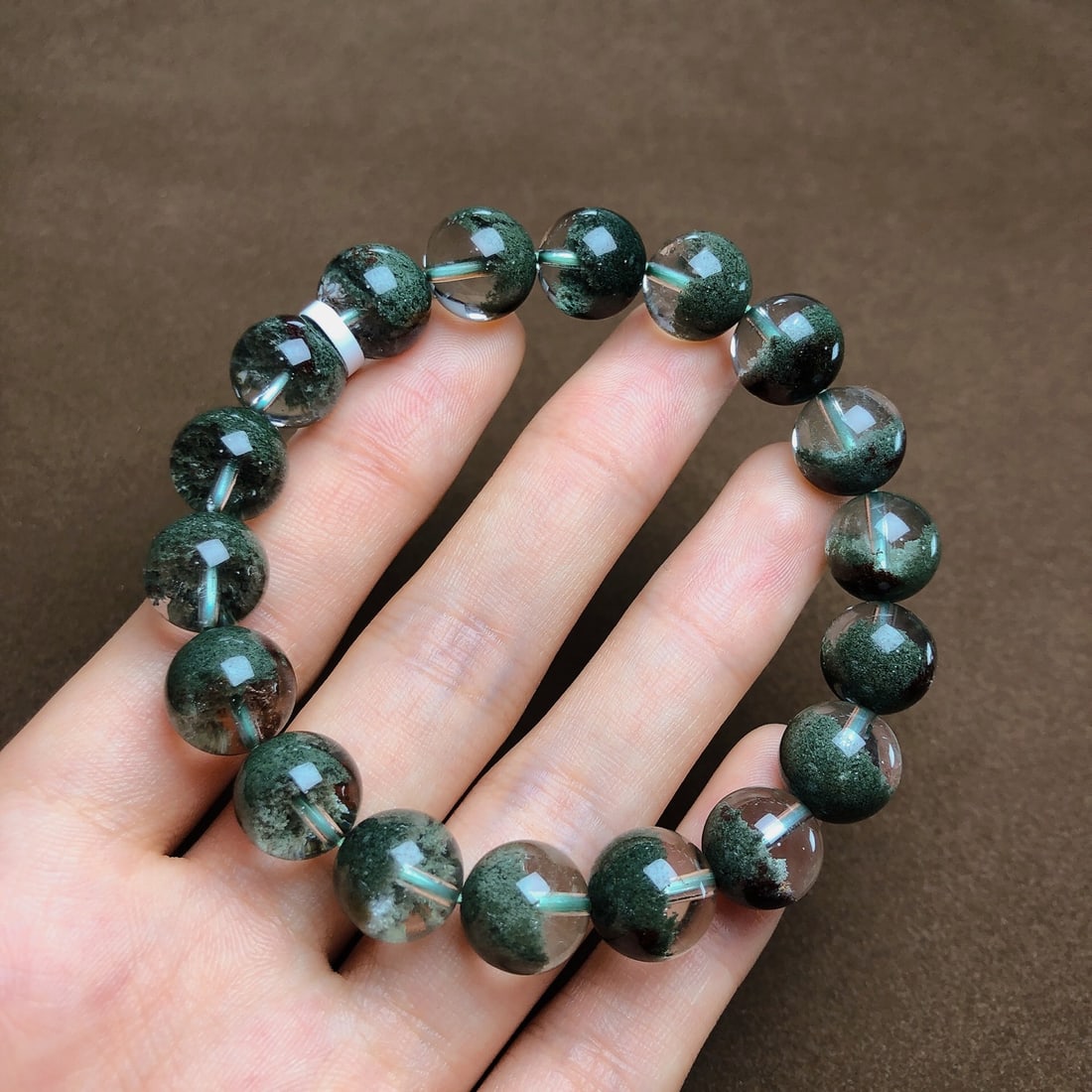 An Exquisite Crystal Bracelets: An Exquisite Crystal Bracelets,Size:11mm,Weight:34.5g 水晶手串
