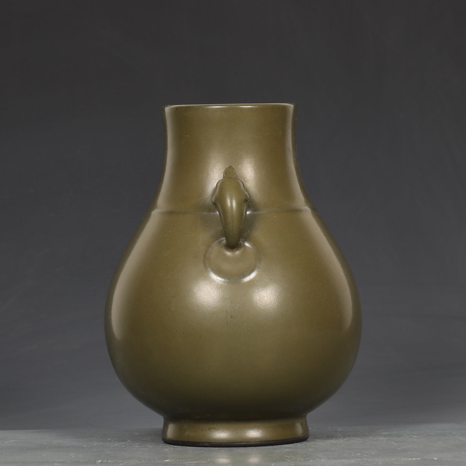 An Exquisite Teadust Glazed Double-Ears Vase - 5