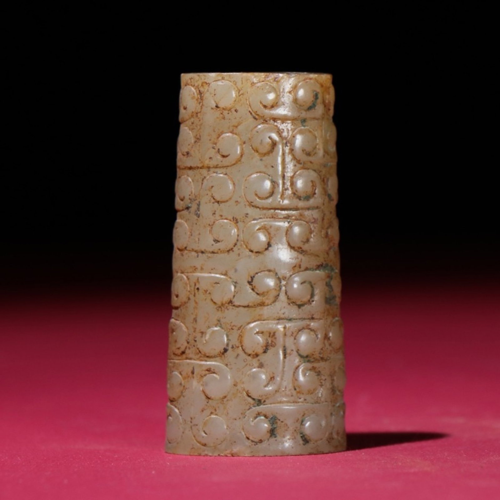 An Exquisite Archaic Jade Pendant: An Exquisite Archaic Jade Pendant,Ancient Time,China,Size:63mmx30mmx16mm,Weight:62g 高古玉挂件,中国远古时期