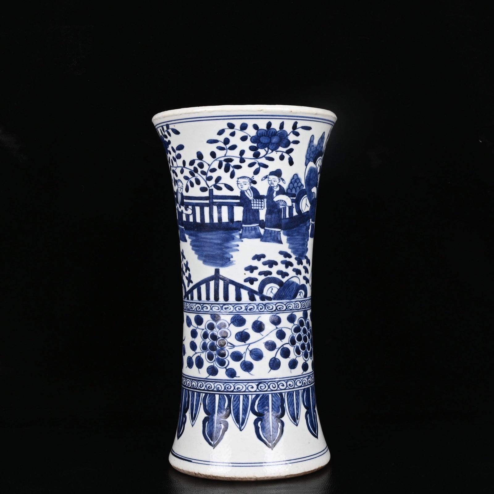 An Exquisite Blue and White Character and Story Pattern Vase (1 of 9)
