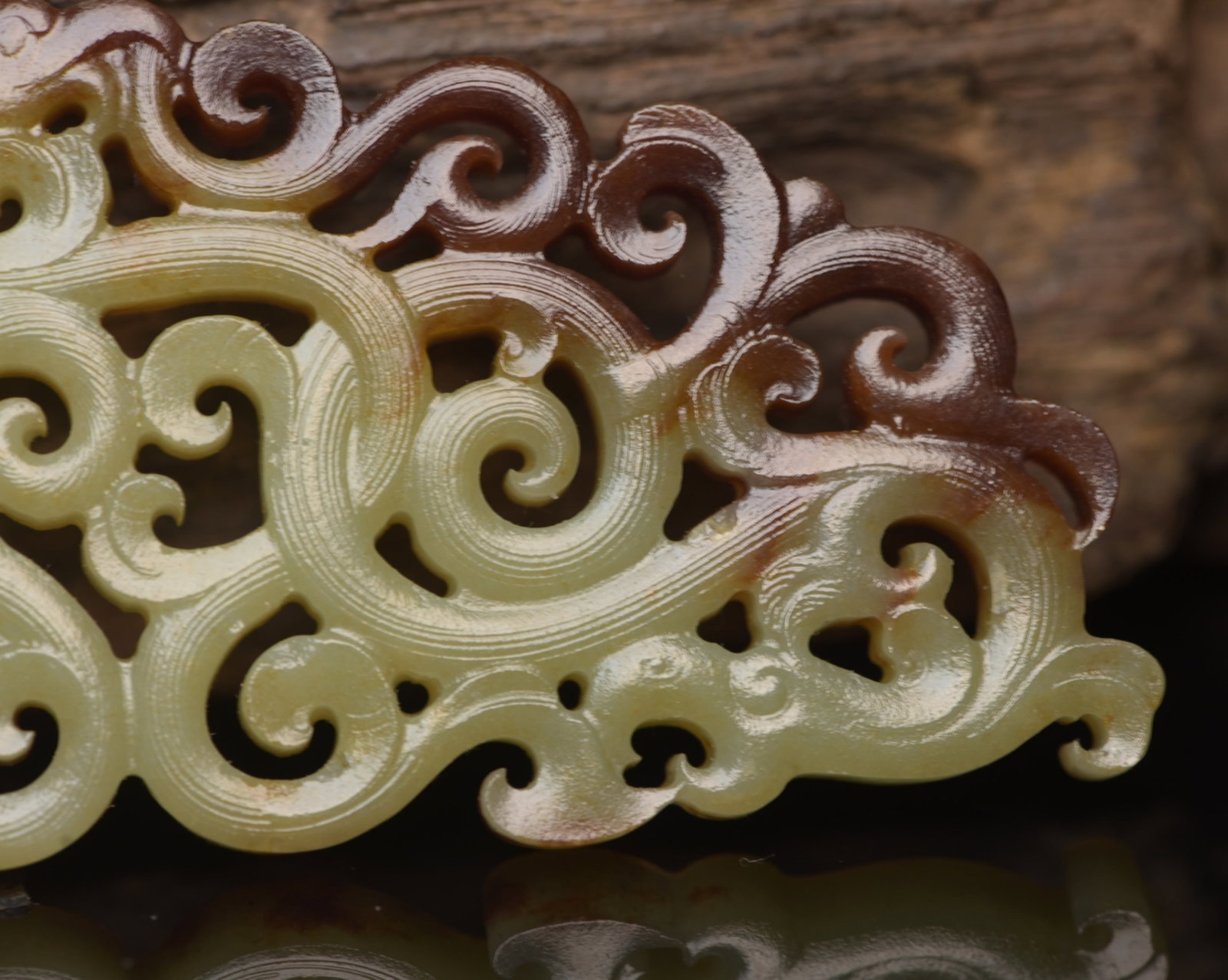 An Exquisite White Jade Phoenix Pattern Pendant - 6