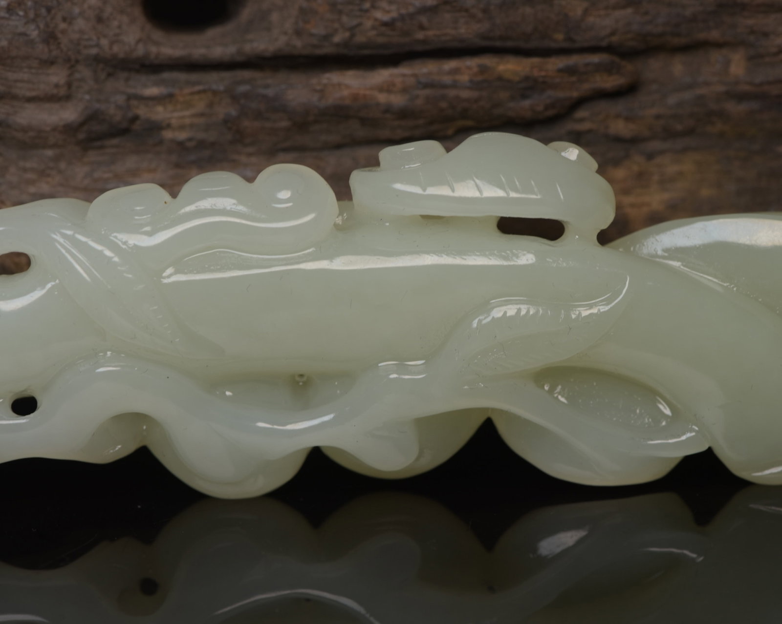 An Exquisite White Jade Ganoderma lucidum Pattern Ruyi - 8