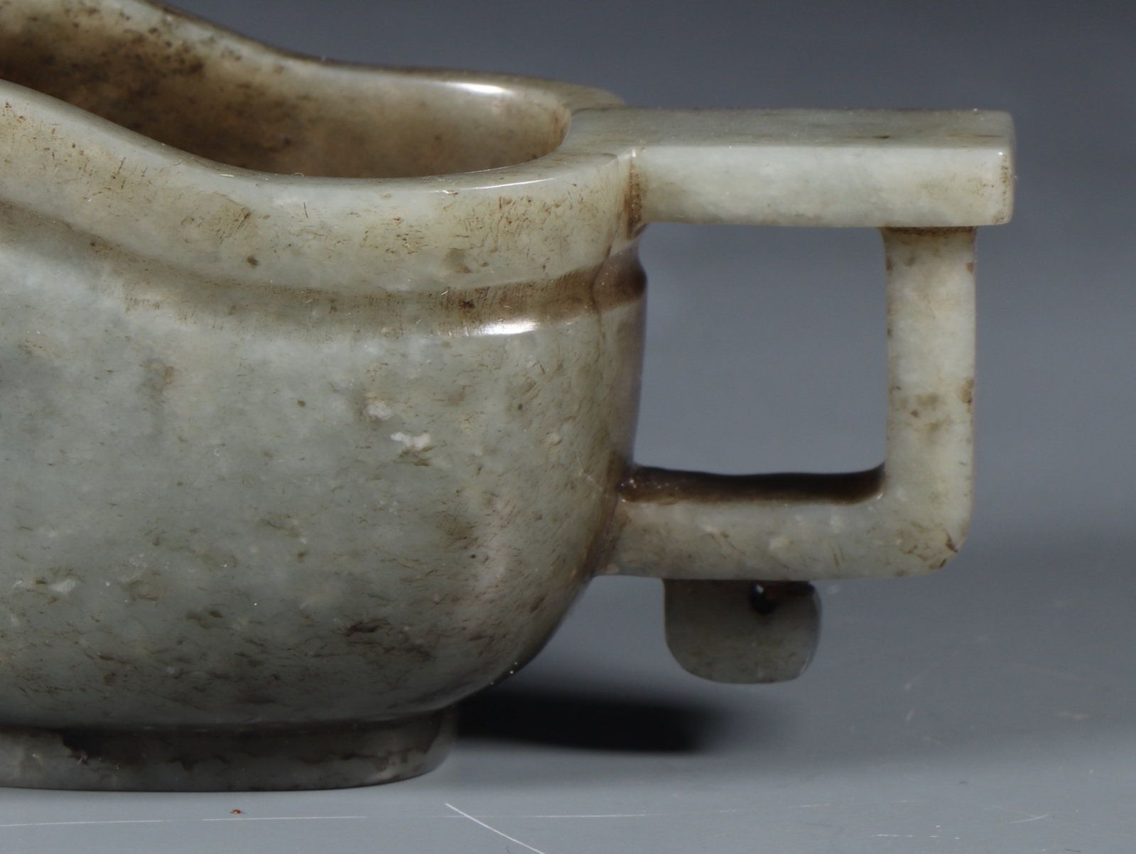 An Exquisite White Jade Cup - 7