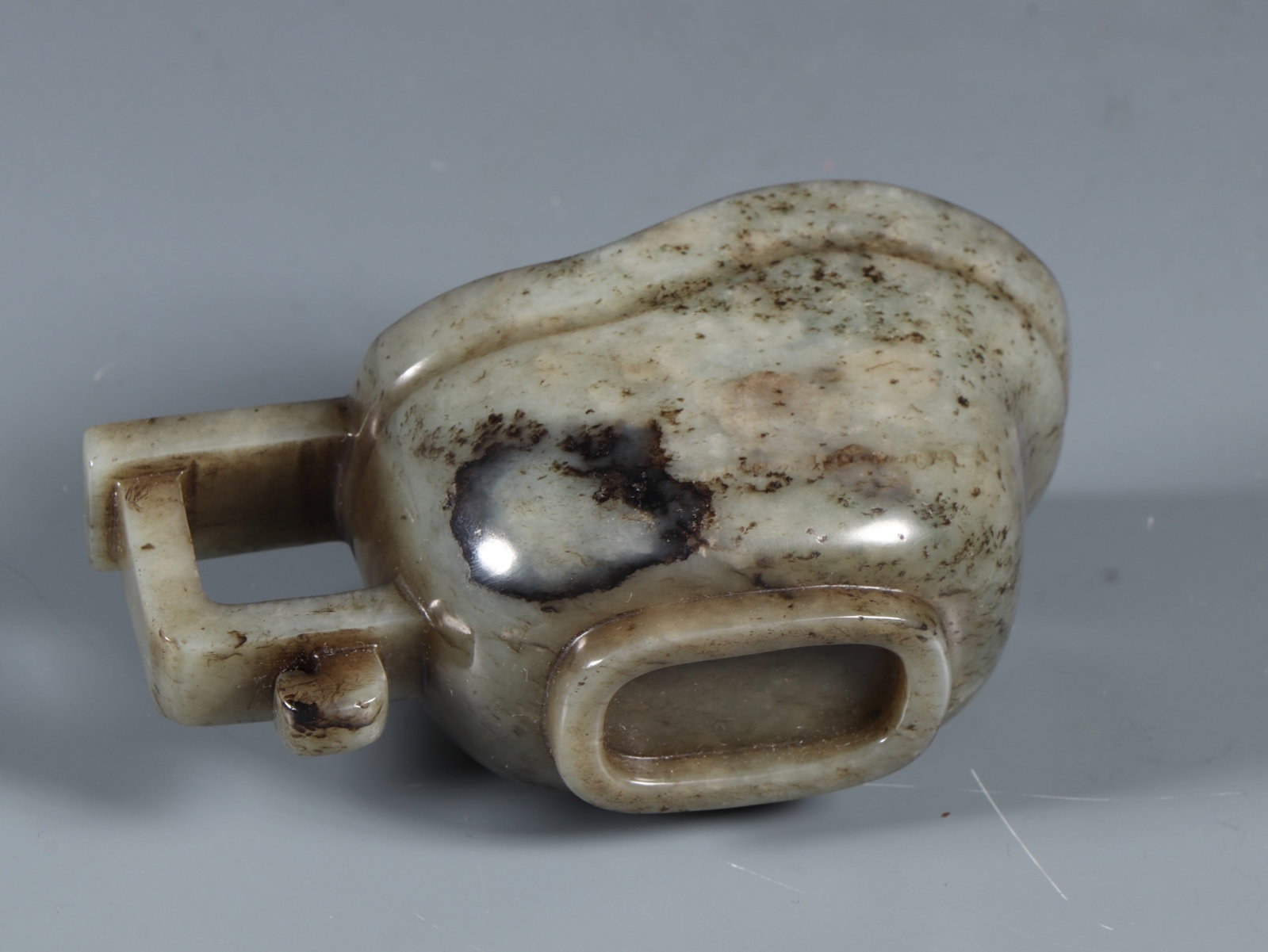 An Exquisite White Jade Cup - 9
