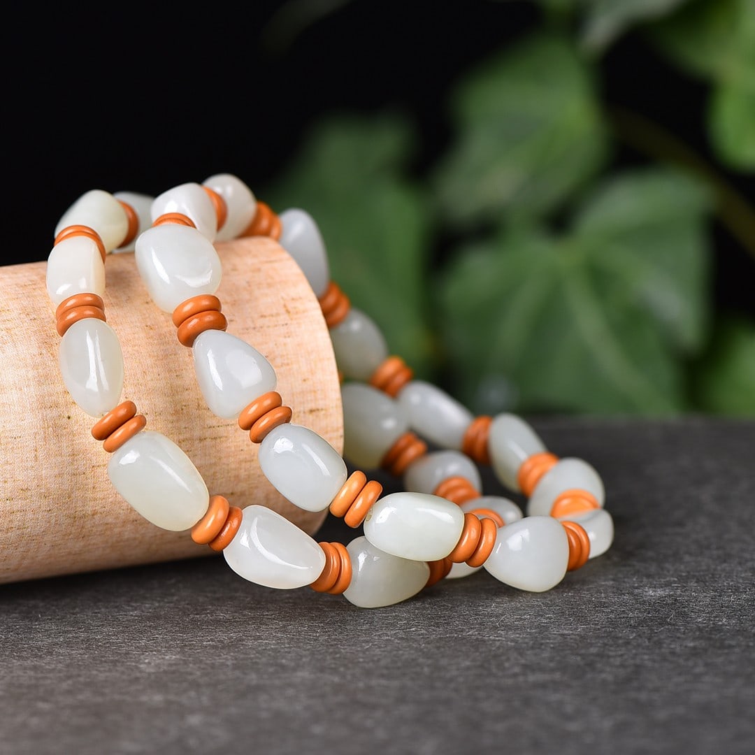 An Exquisite White Jade Bracelets - 3