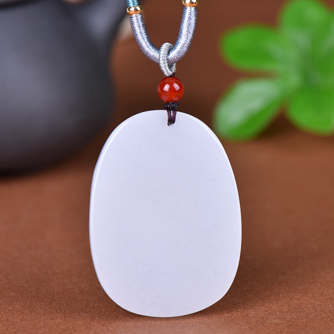 An Exquisite Jadeite Rabbit Pattern Pendant - 5