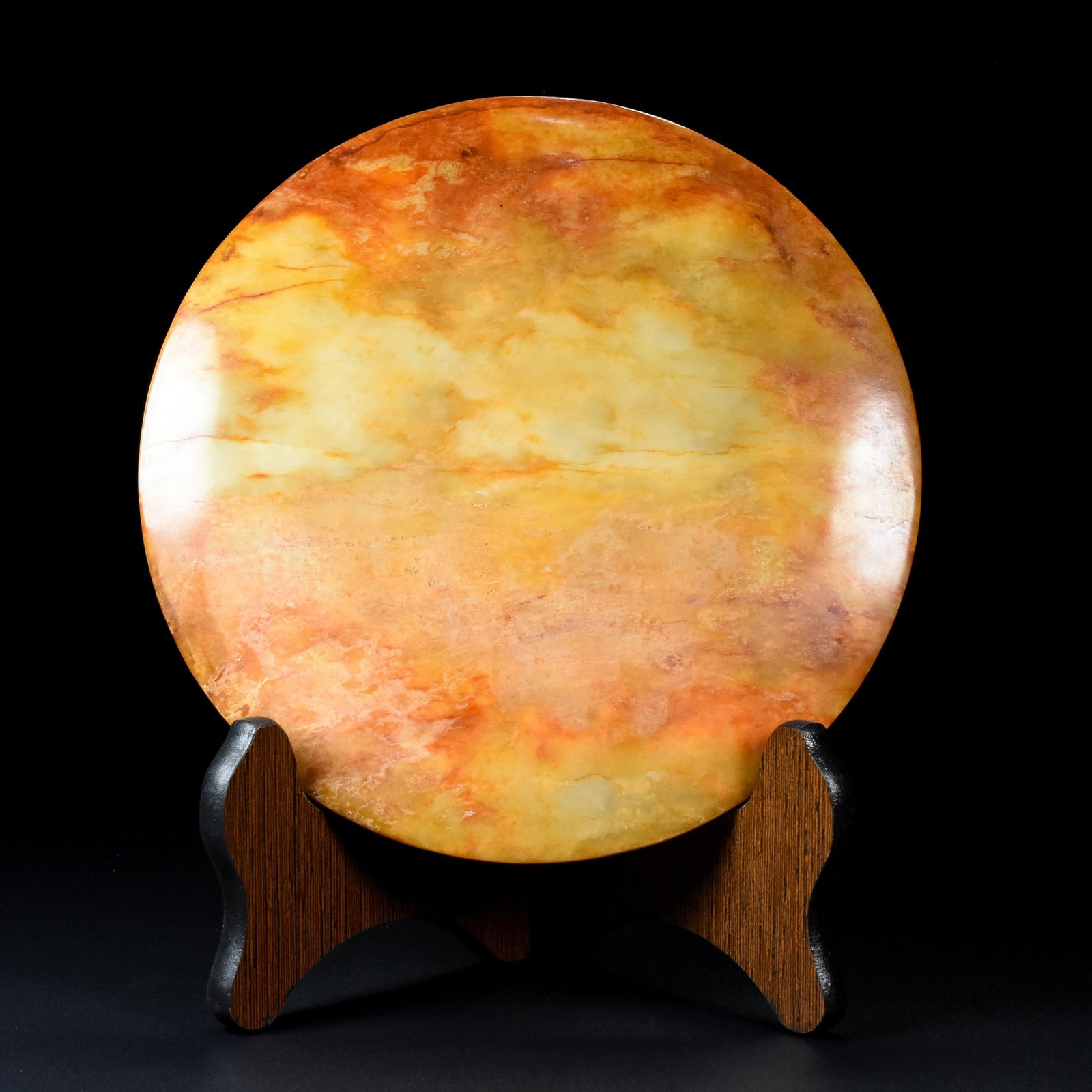 An Exquisite Archaic Jade Turtle Pattern Mirror - 9