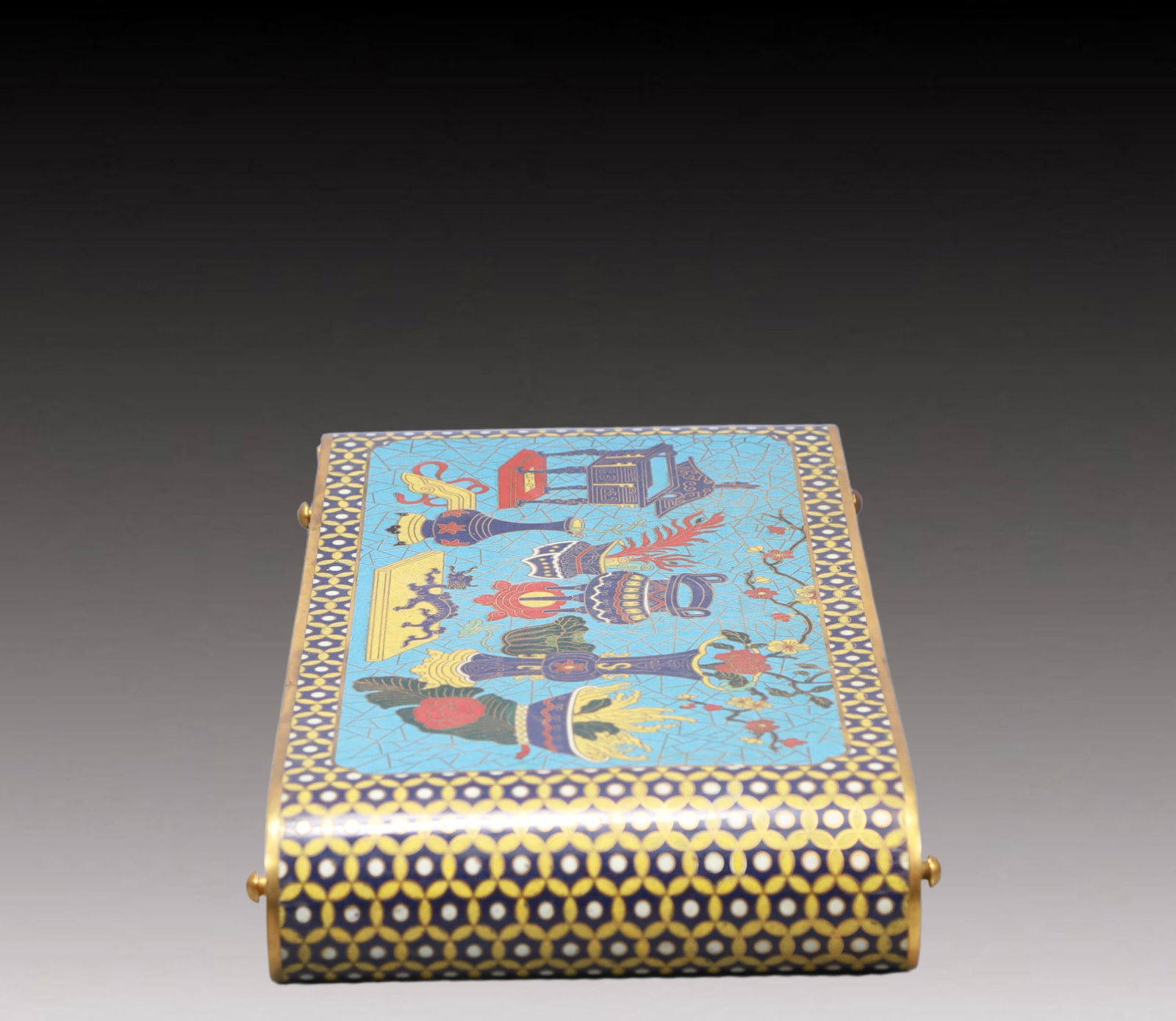 A Rare Cloisonne Flower Pattern End Table - 3