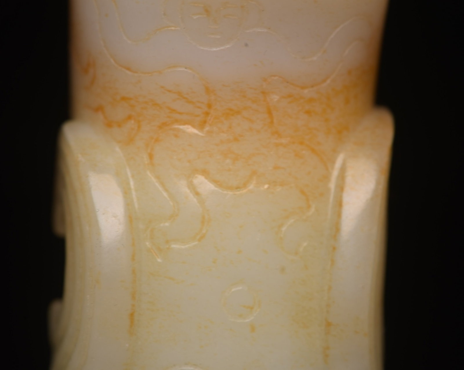 An Exquisite White Jade Auspicious Beast Pattern Cup - 9