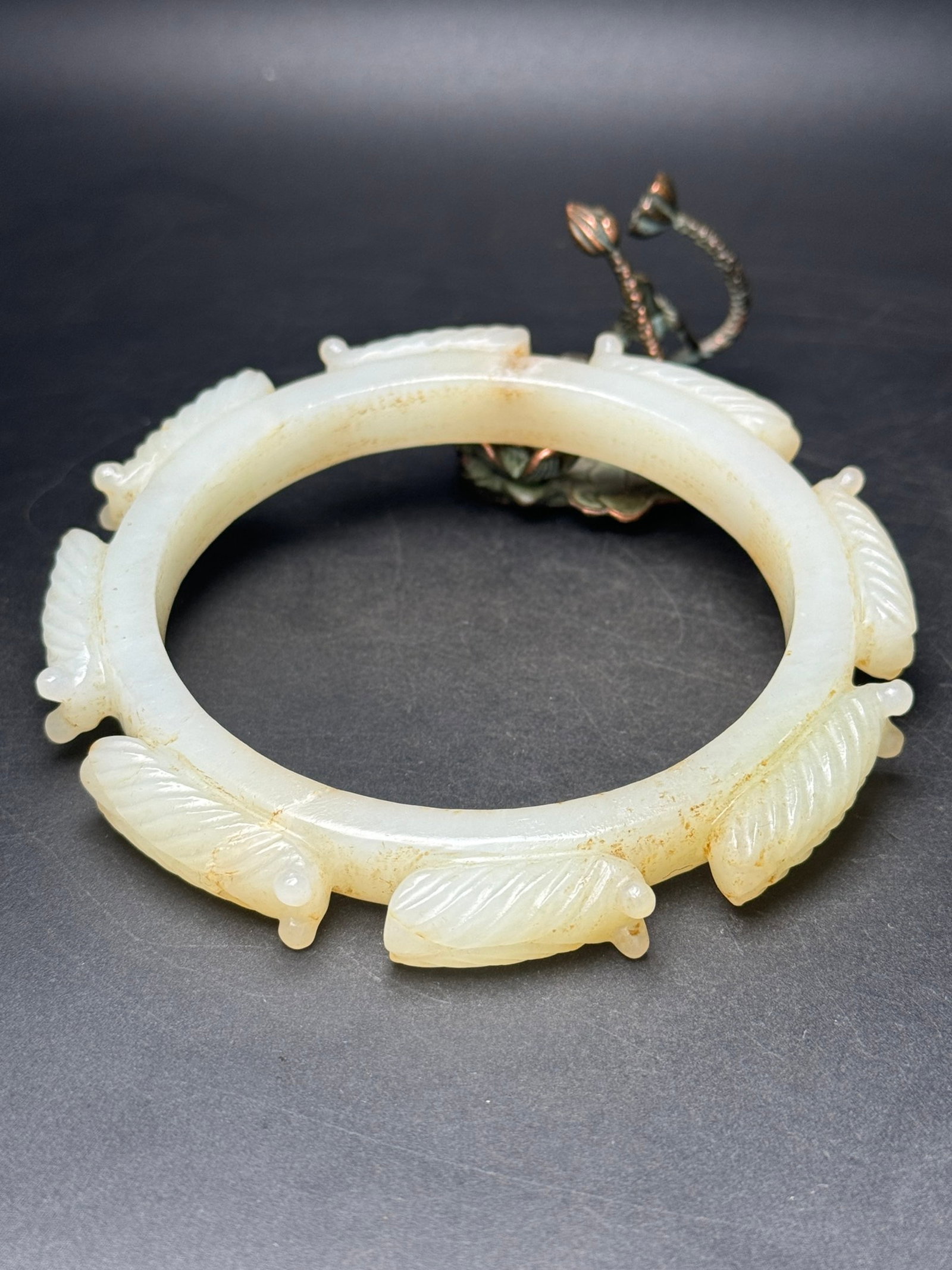 An Exquisite White Jade Cicada Pattern Pendant - 4