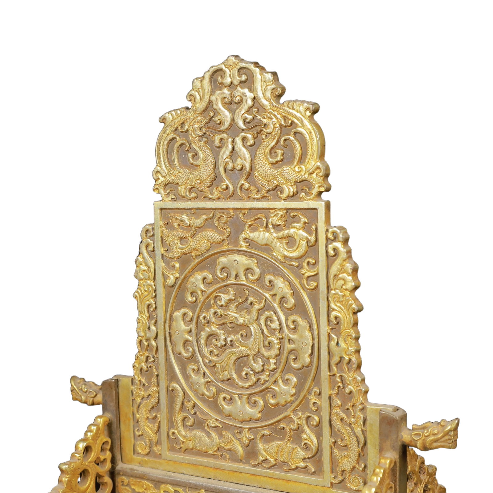An Exquisite Gilt Silver Auspicious Beast Pattern Screen - 5