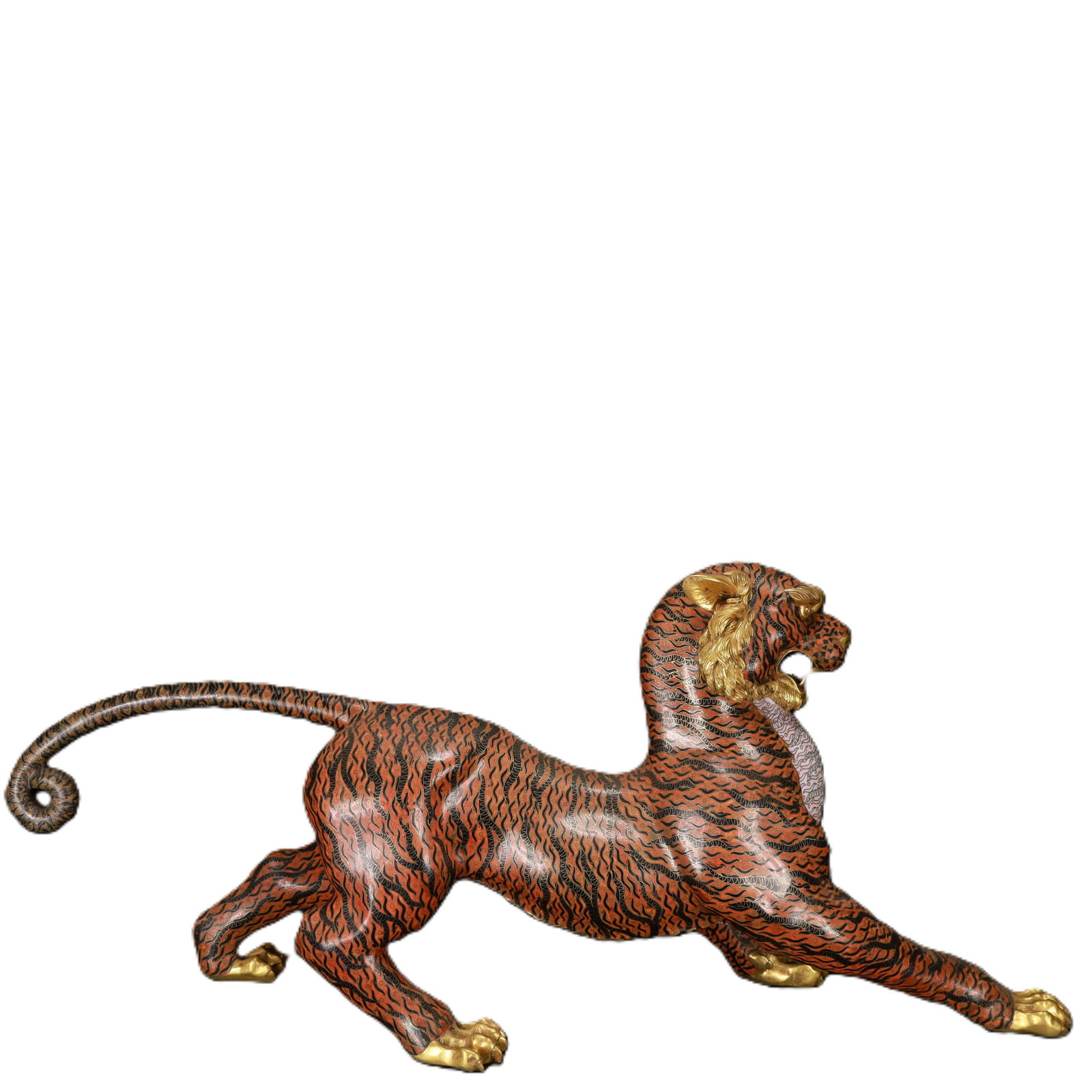 An Exquisite Cloisonne Tiger Ornament (1 of 10)
