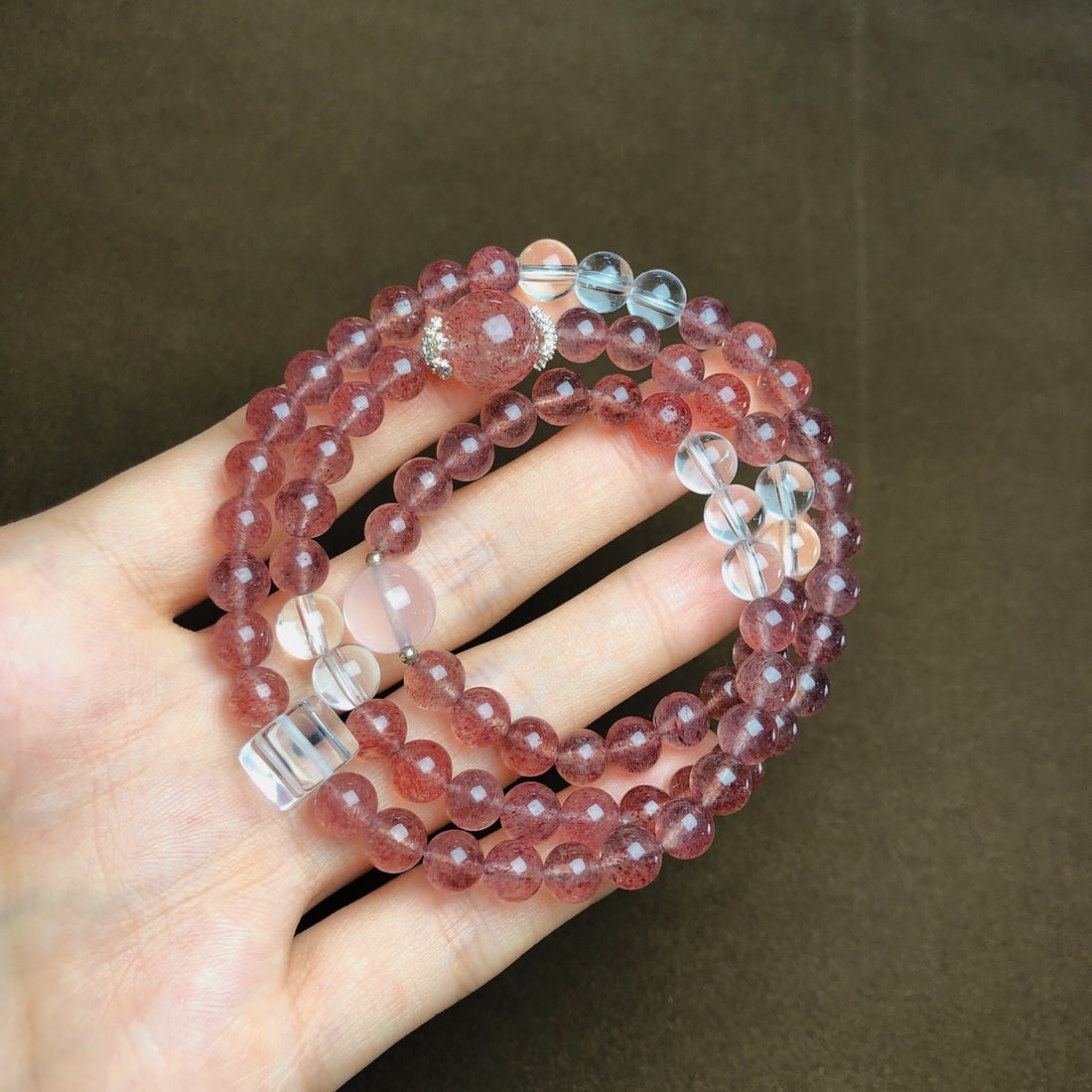 An Exquisite Crystal Bracelets: An Exquisite Crystal Bracelets,Size:6.6mm,Weight:37.9g 水晶手串