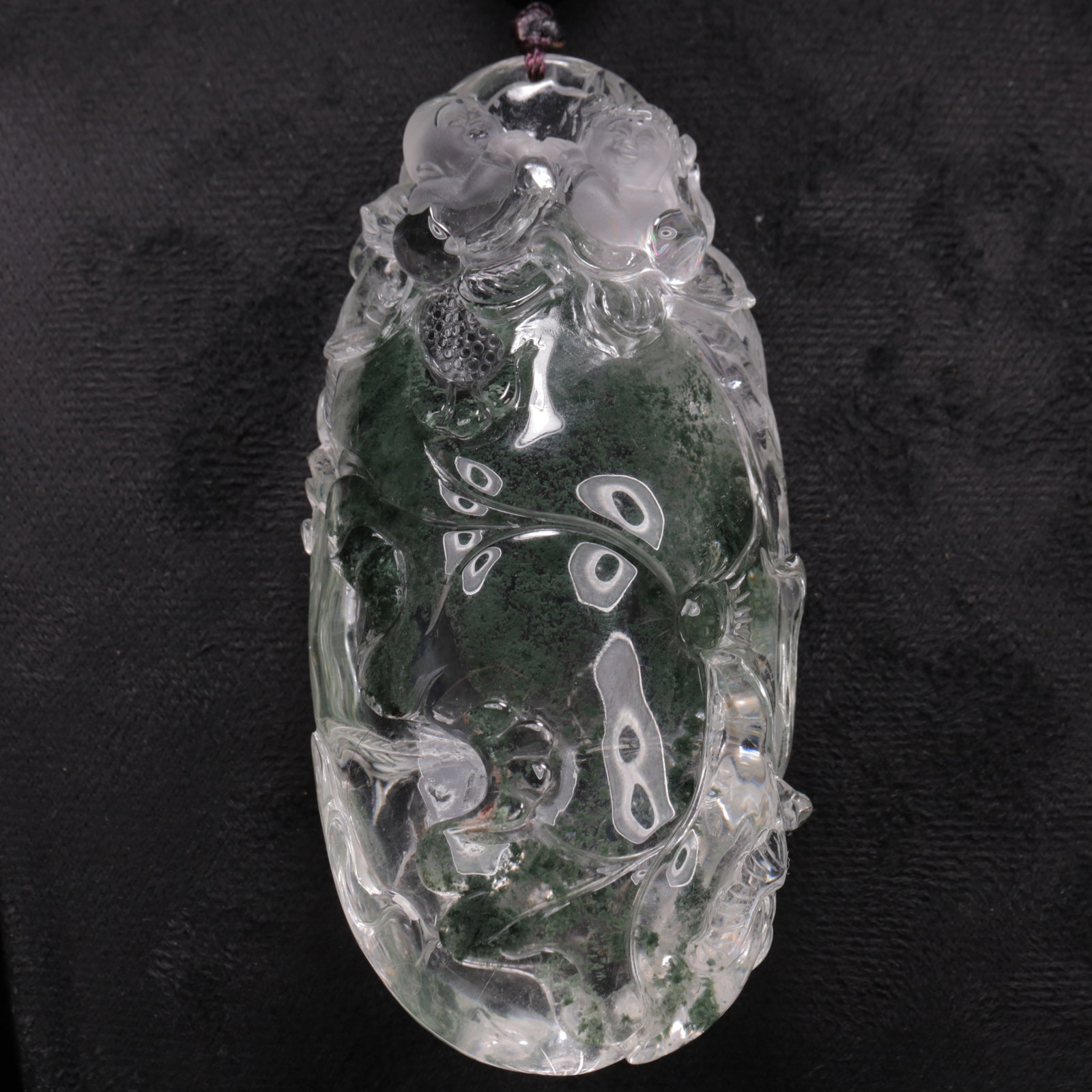An Exquisite Crystal Figure Pattern Pendant - 2