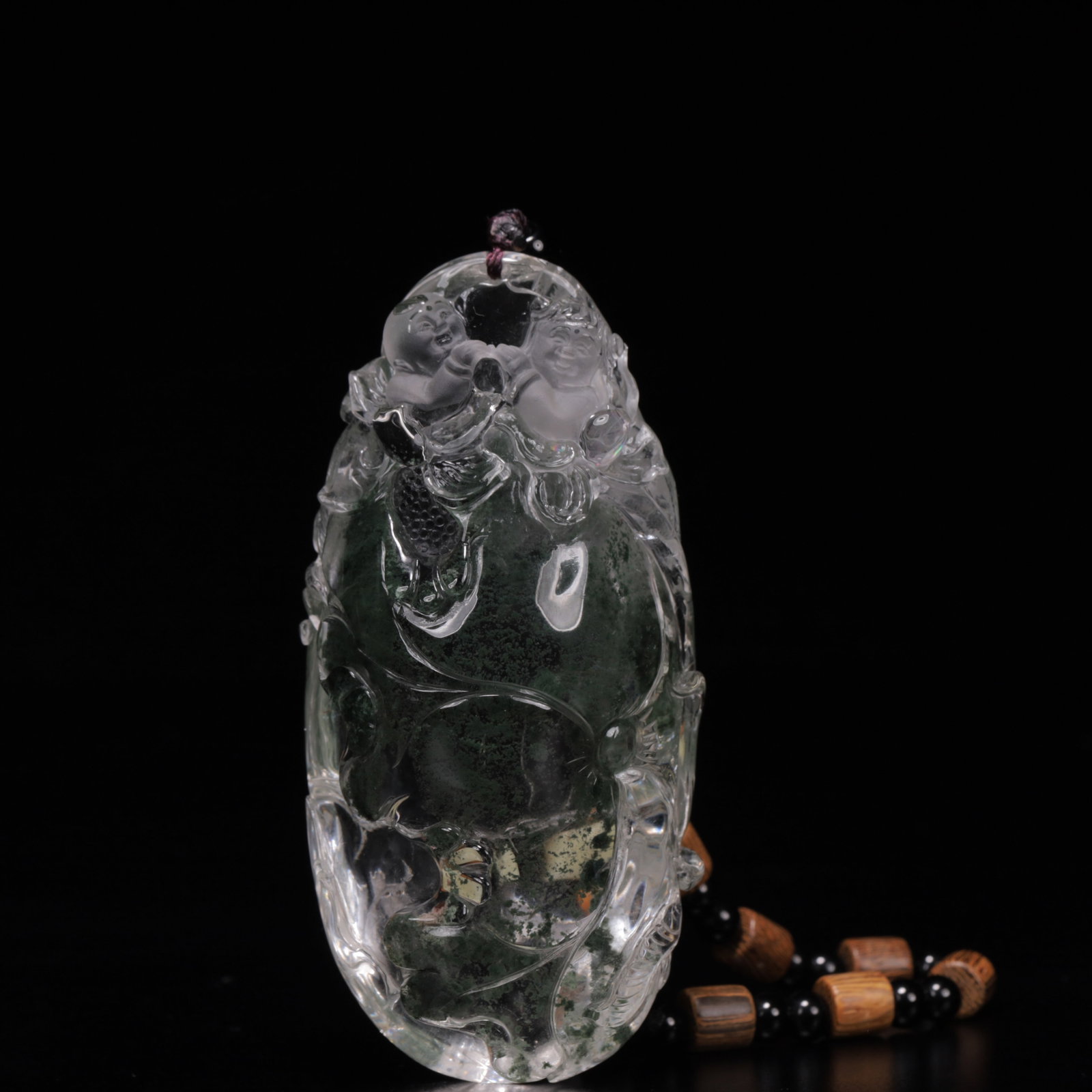 An Exquisite Crystal Figure Pattern Pendant - 6