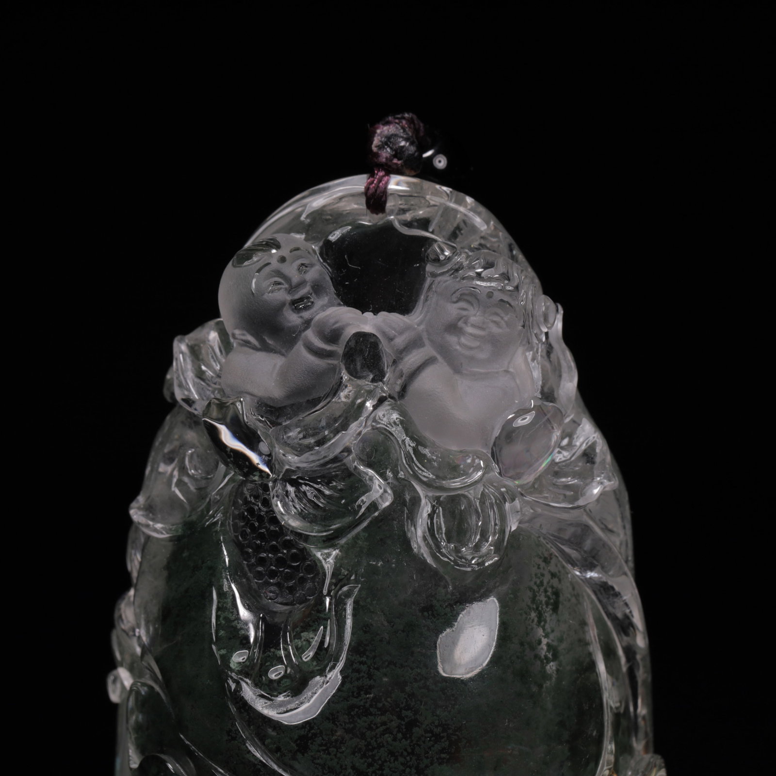 An Exquisite Crystal Figure Pattern Pendant - 7