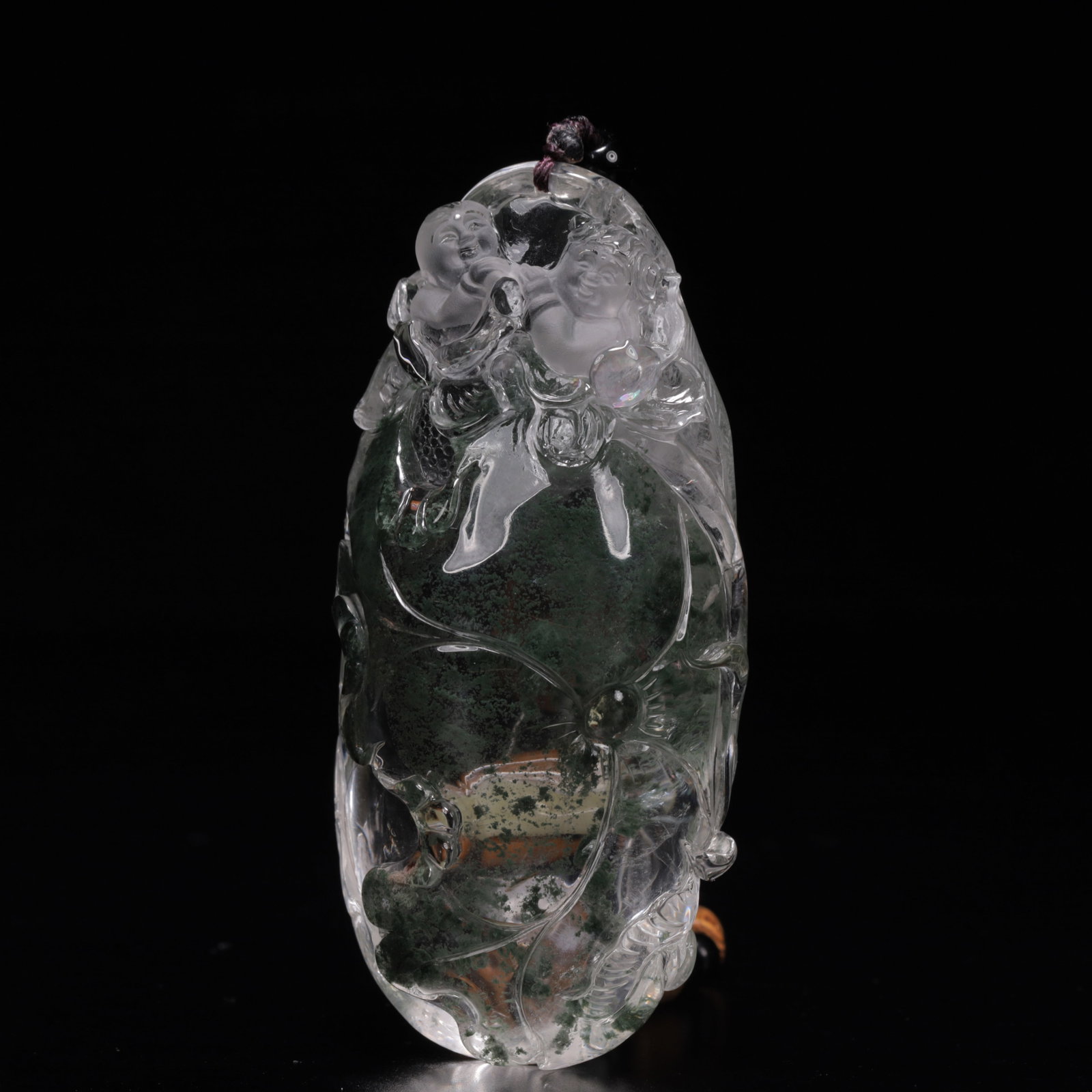 An Exquisite Crystal Figure Pattern Pendant - 9