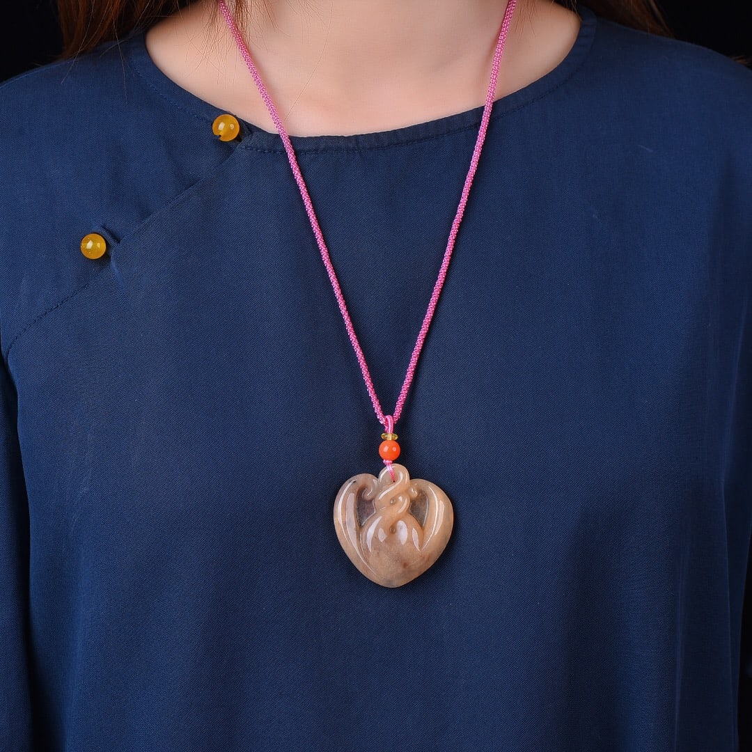 An Exquisite Yellow Jade Pendant: An Exquisite Yellow Jade Pendant,Size:47mmx47mm 黄玉挂件