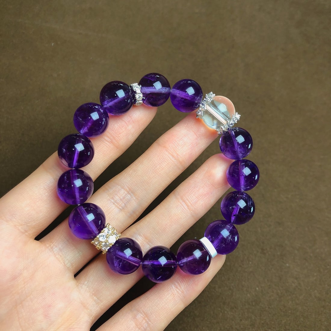 An Exquisite Crystal Bracelets: An Exquisite Crystal Bracelets,Size:11.8mm,12mm,Weight:37.2g 水晶手串
