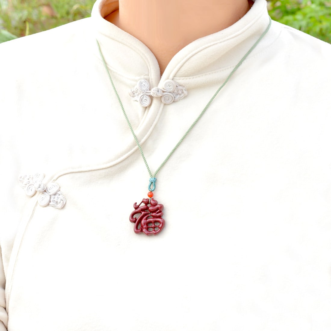 An Exquisite Cinnabar Fu-Character Pattern Pendant: An Exquisite Cinnabar Fu-Character Pattern Pendant,Size:29mmx31mm,Weight:11.2g 朱砂福字纹挂件