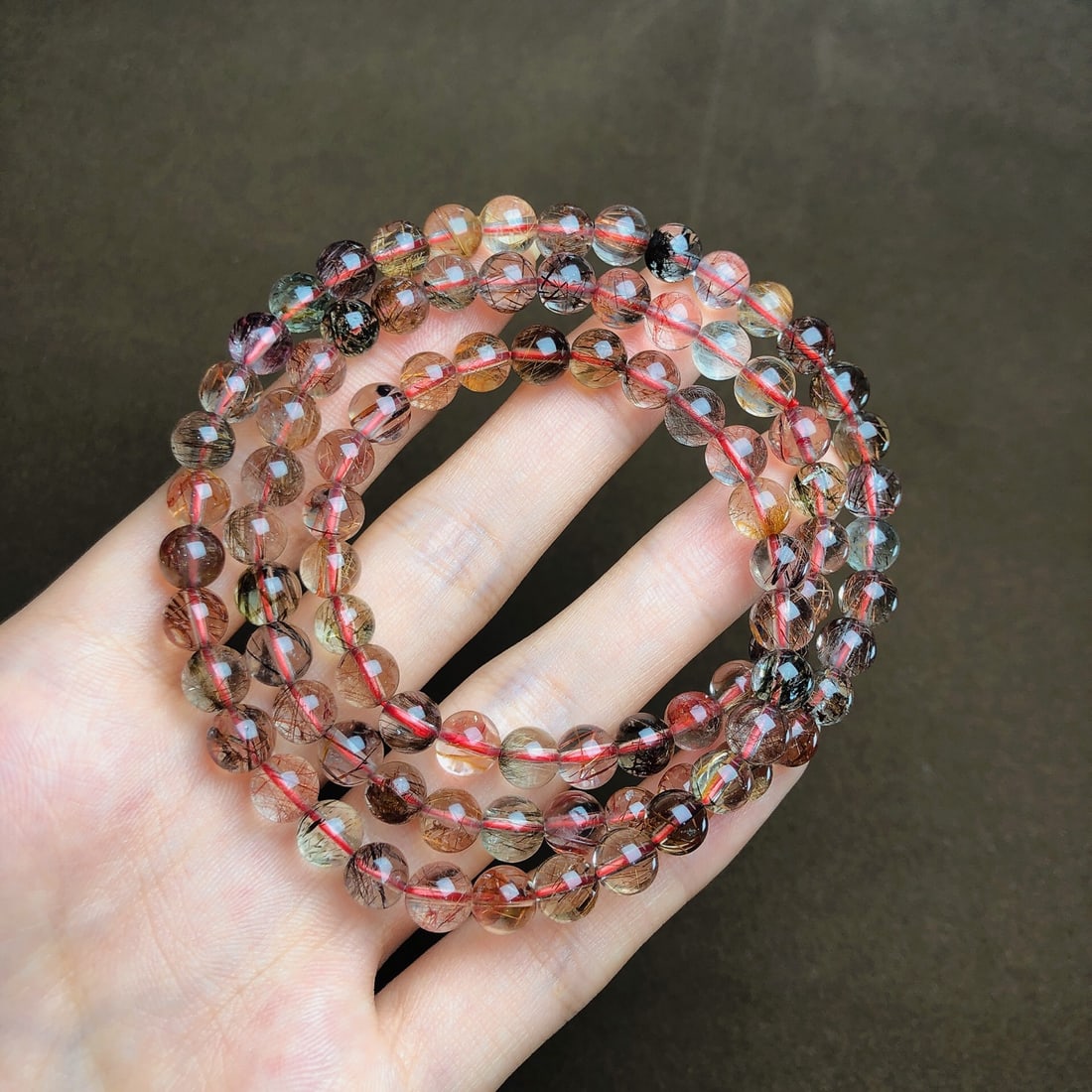 An Exquisite Crystal Bracelets: An Exquisite Crystal Bracelets,Size:6.8mm,Weight:36.6g 水晶手串