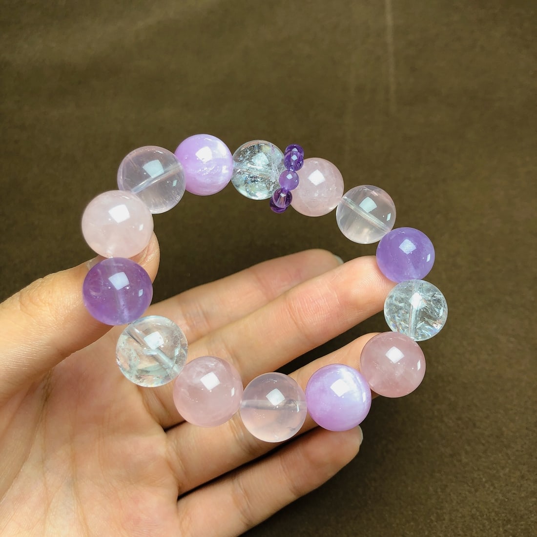 An Exquisite Crystal Kunzite Bracelets - 4