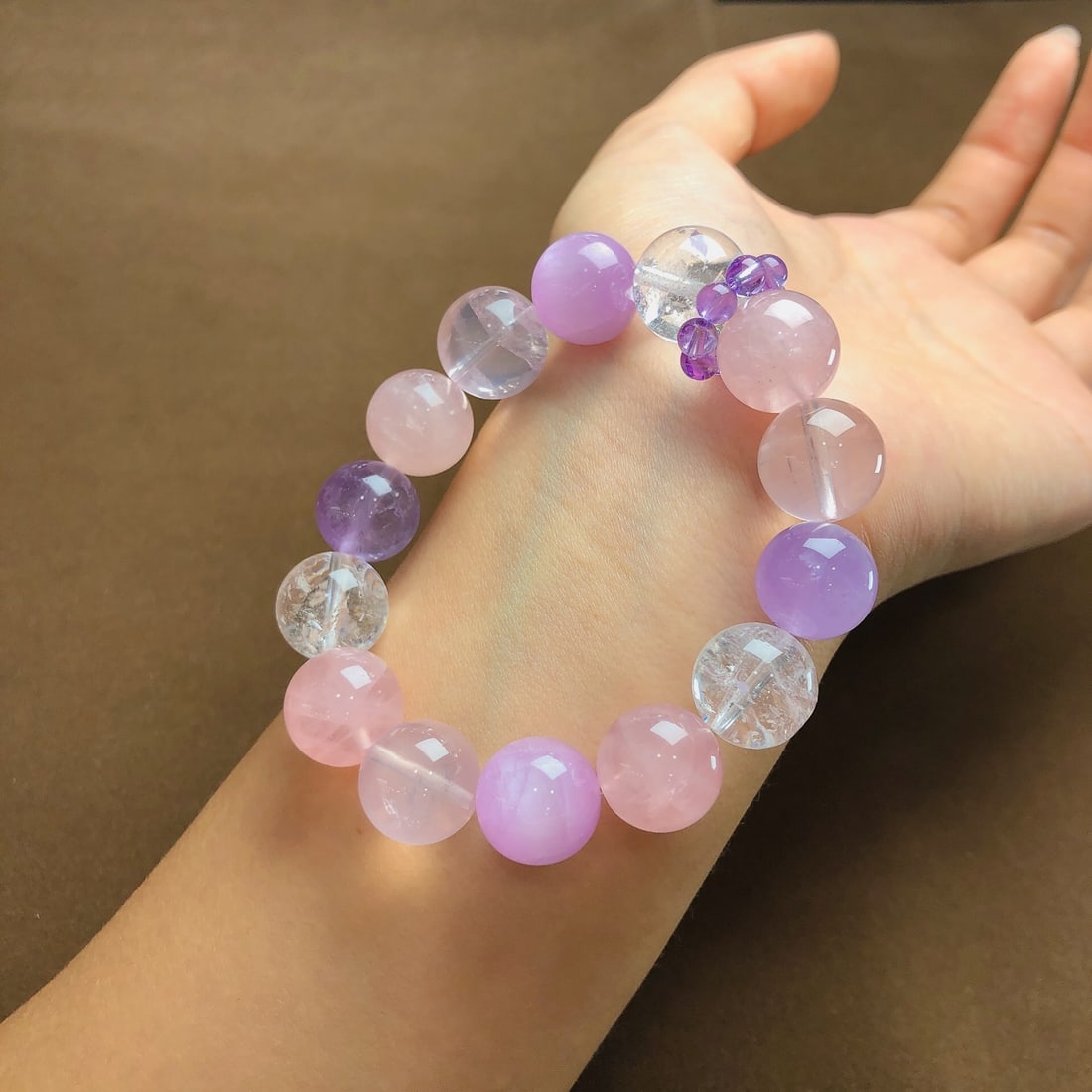 An Exquisite Crystal Kunzite Bracelets - 7