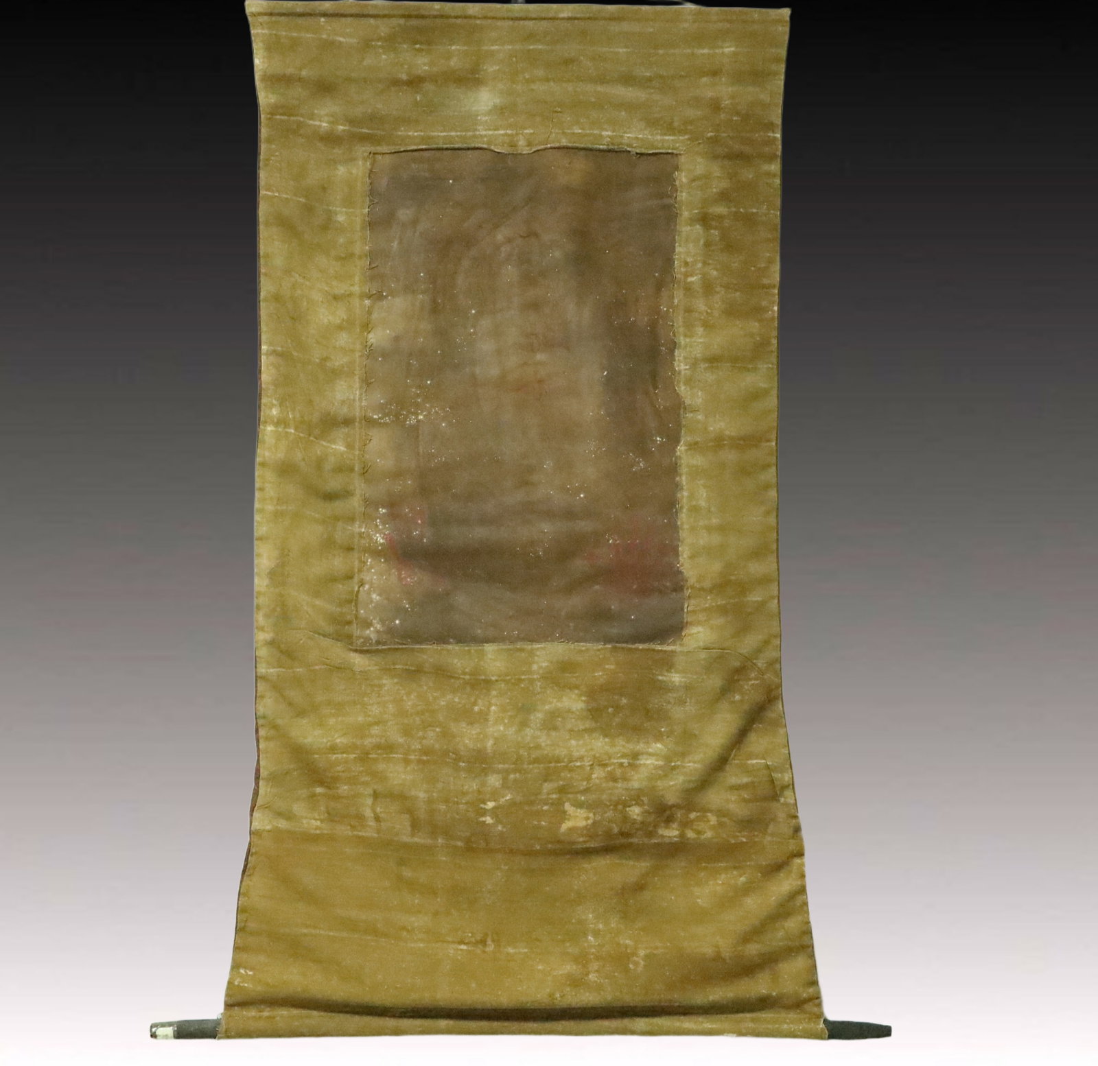A Rare Brocade Painted Color Statue of Dakini Tangka - 9