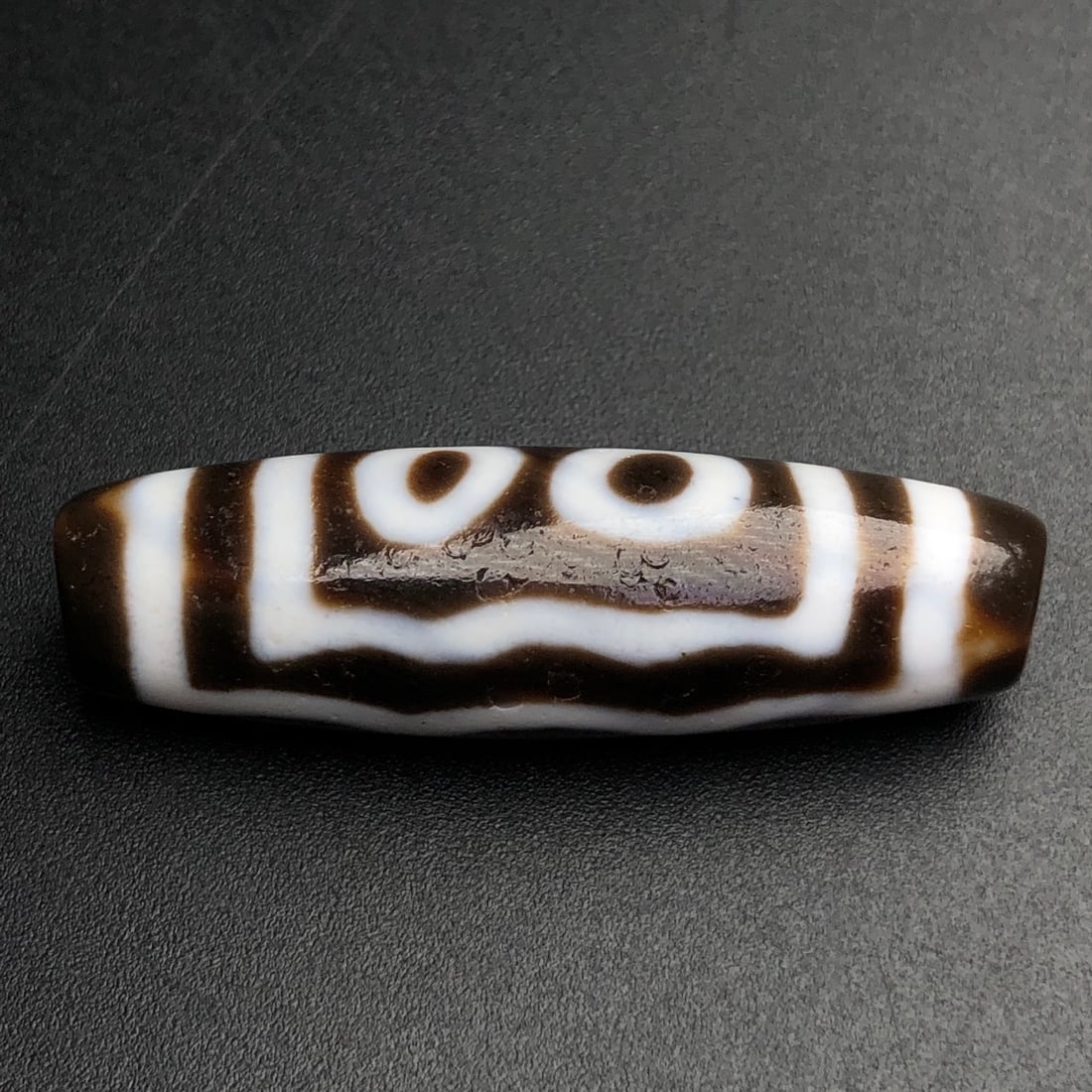An Exquisite Five Eyes Dzi Bead Pendant - 7