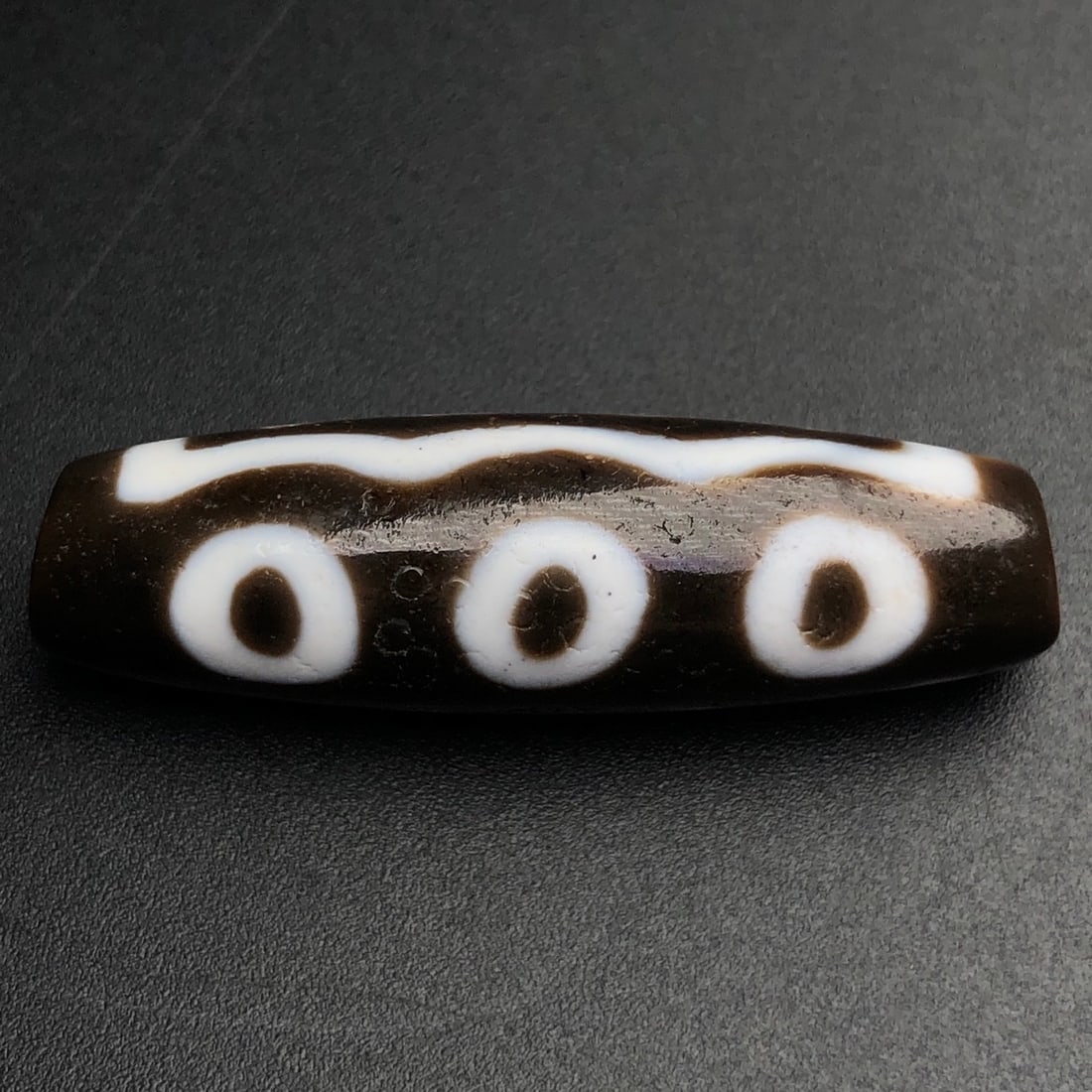 An Exquisite Five Eyes Dzi Bead Pendant - 8