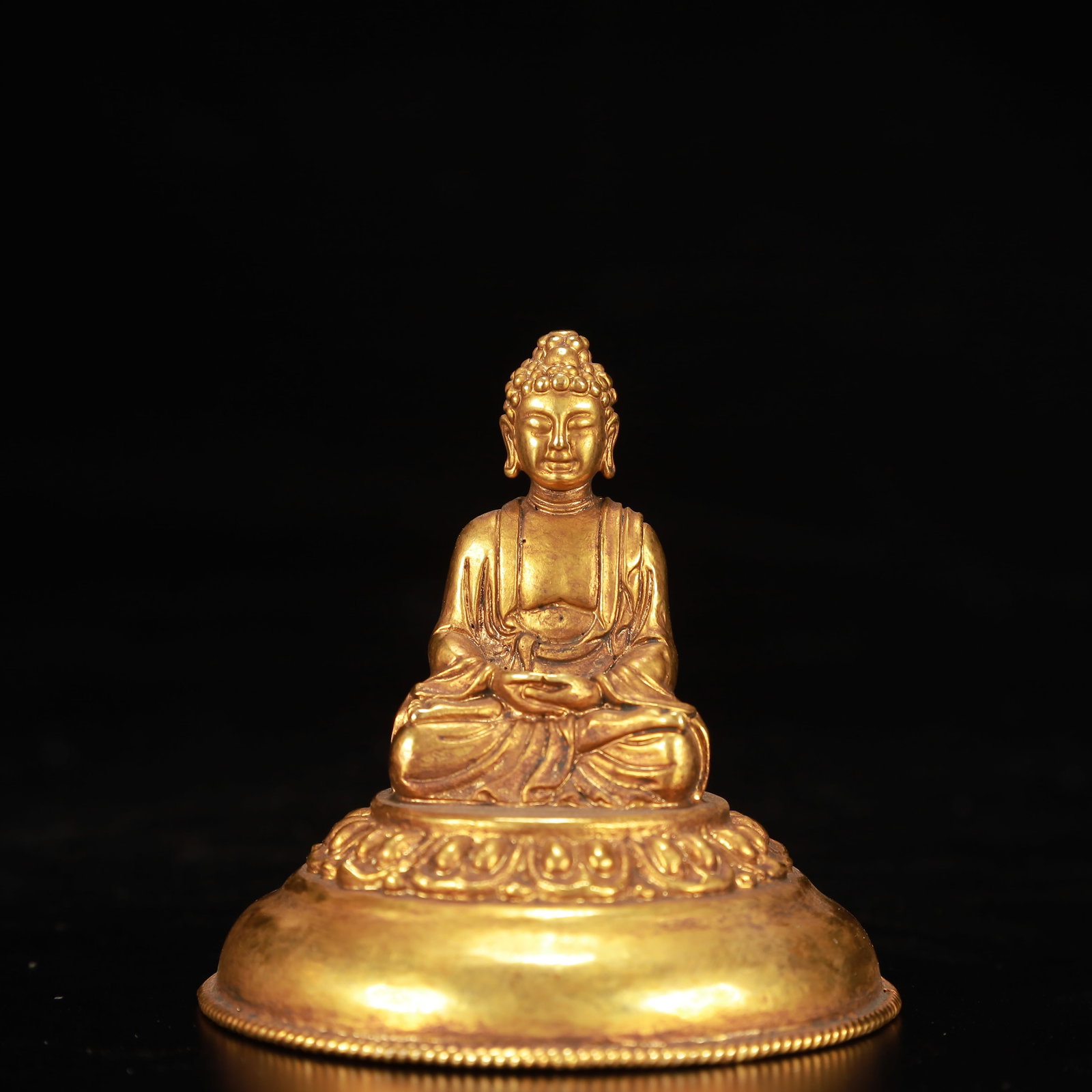A Rare Gilt Bronze Statue of Avalokitesvara Pattern Bottle - 11