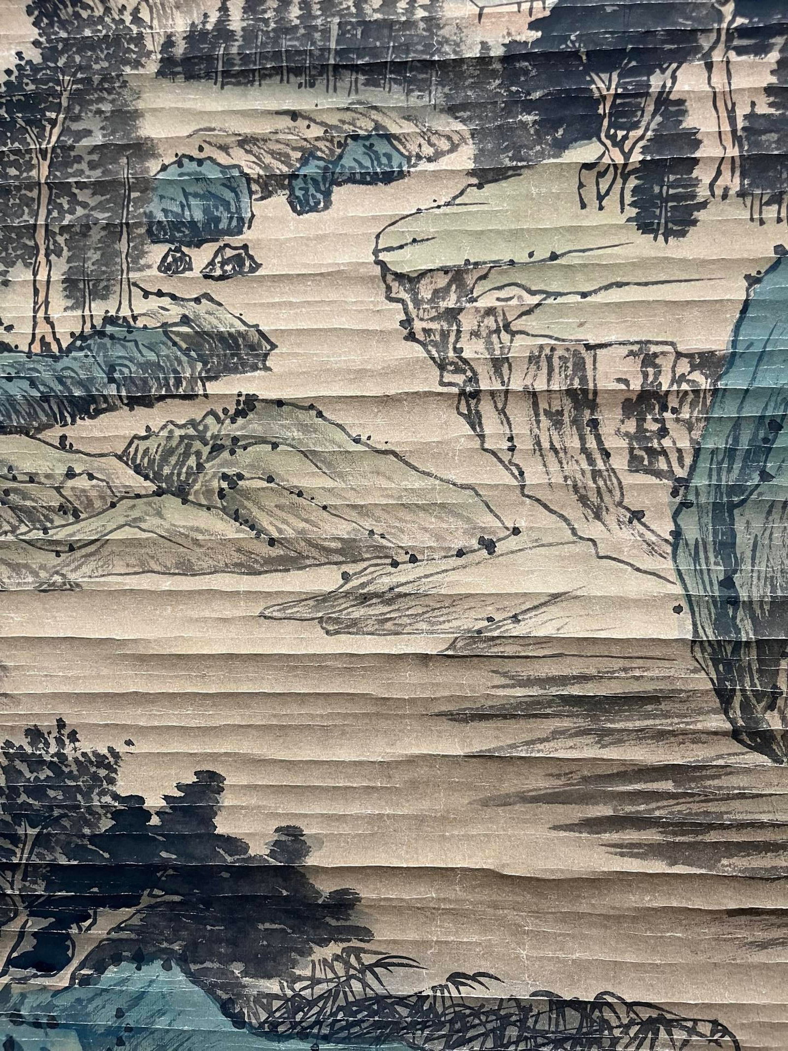 A Chinese Vertical Scroll Ink Painting of Landscape on Paper,Li Cheng - 9