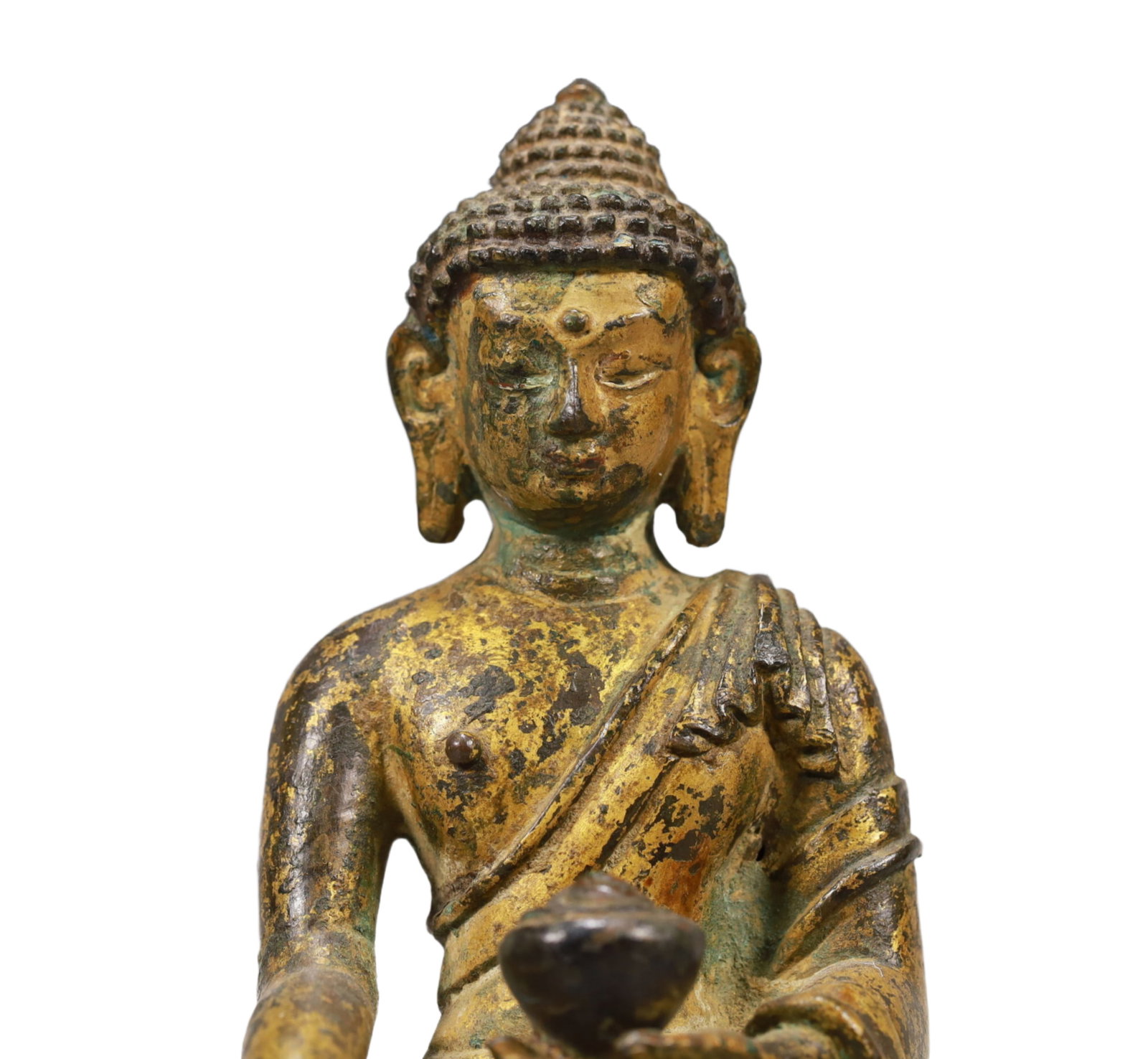 An Excellent Gilt-Bronze Figure Of Buddha Shakyamuni - 2