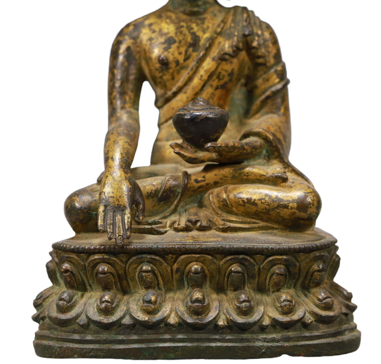 An Excellent Gilt-Bronze Figure Of Buddha Shakyamuni - 3
