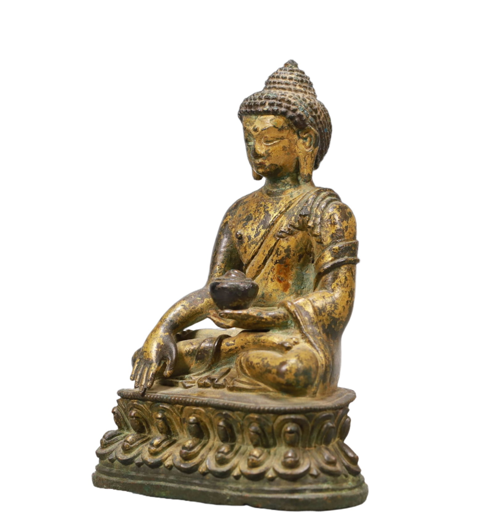 An Excellent Gilt-Bronze Figure Of Buddha Shakyamuni - 4