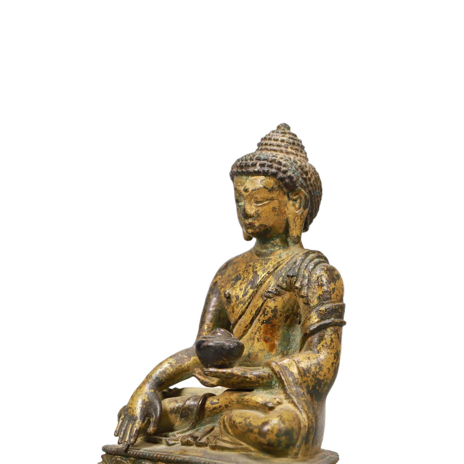 An Excellent Gilt-Bronze Figure Of Buddha Shakyamuni - 5