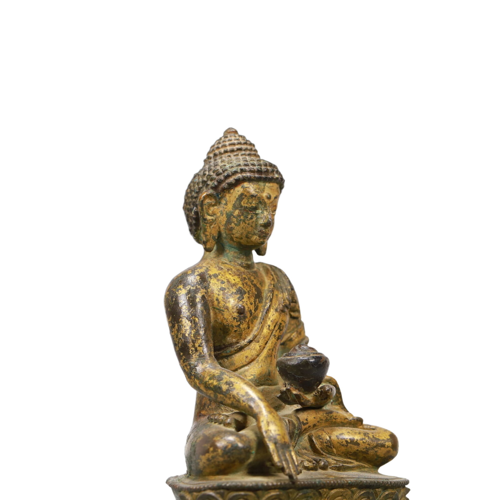 An Excellent Gilt-Bronze Figure Of Buddha Shakyamuni - 7