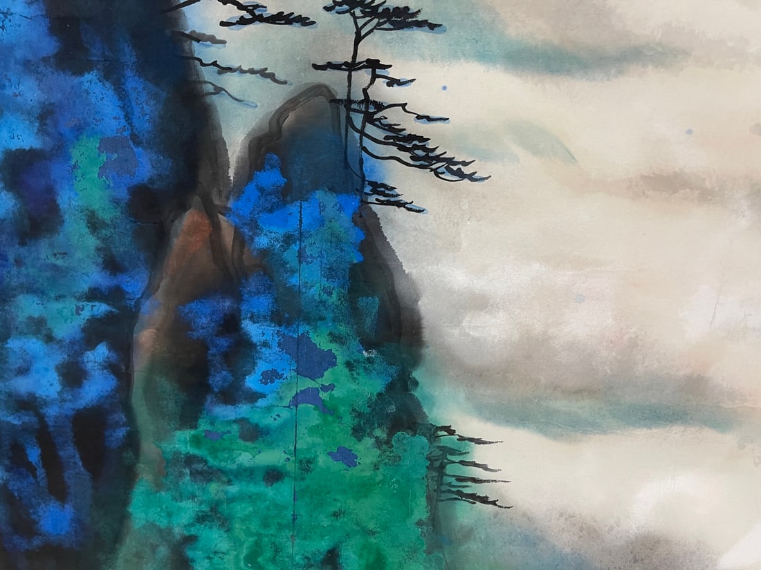A Chinese Ink Painting of Landscape on Paper,Liu Haisu - 3
