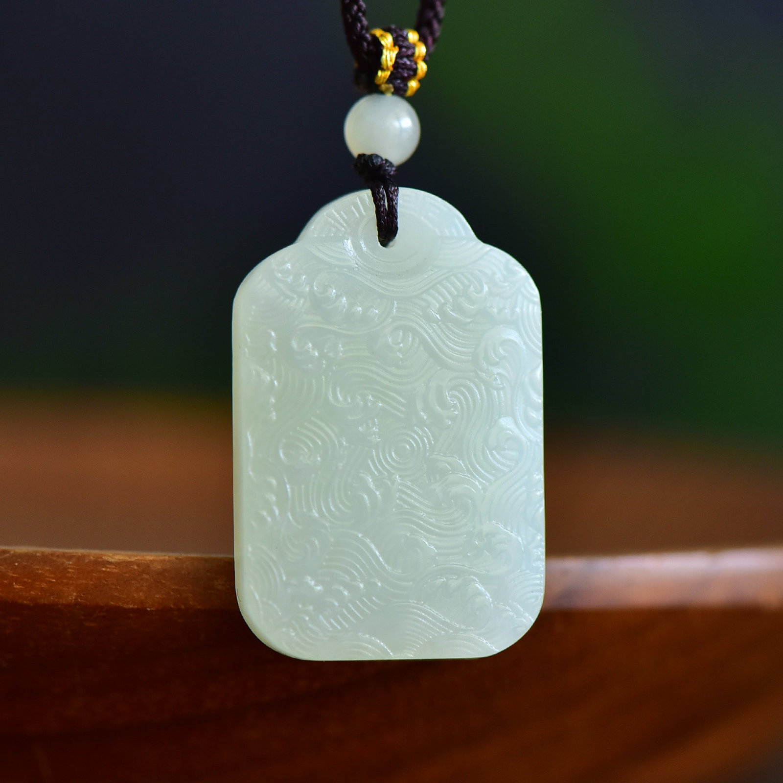 An Exquisite White Jade Bodhisattva Pendant - 5
