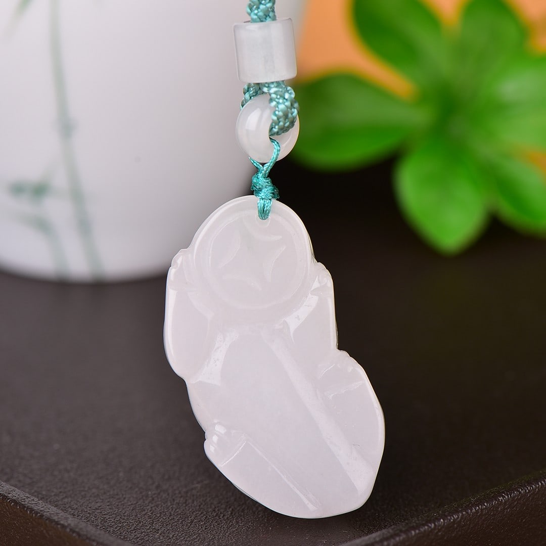 An Exquisite White Jade Auspicious Beast Pendant - 5