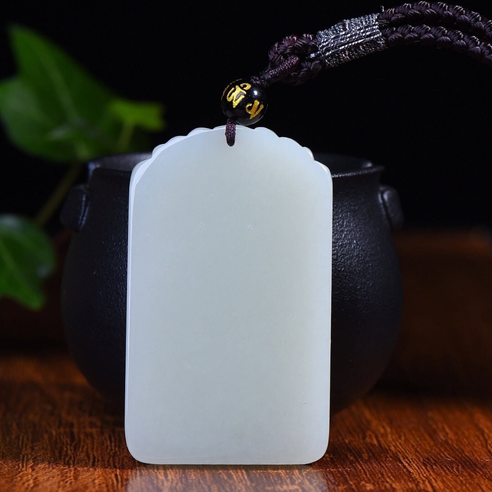 An Exquisite White Jade Buddha Pattern Pendant - 5