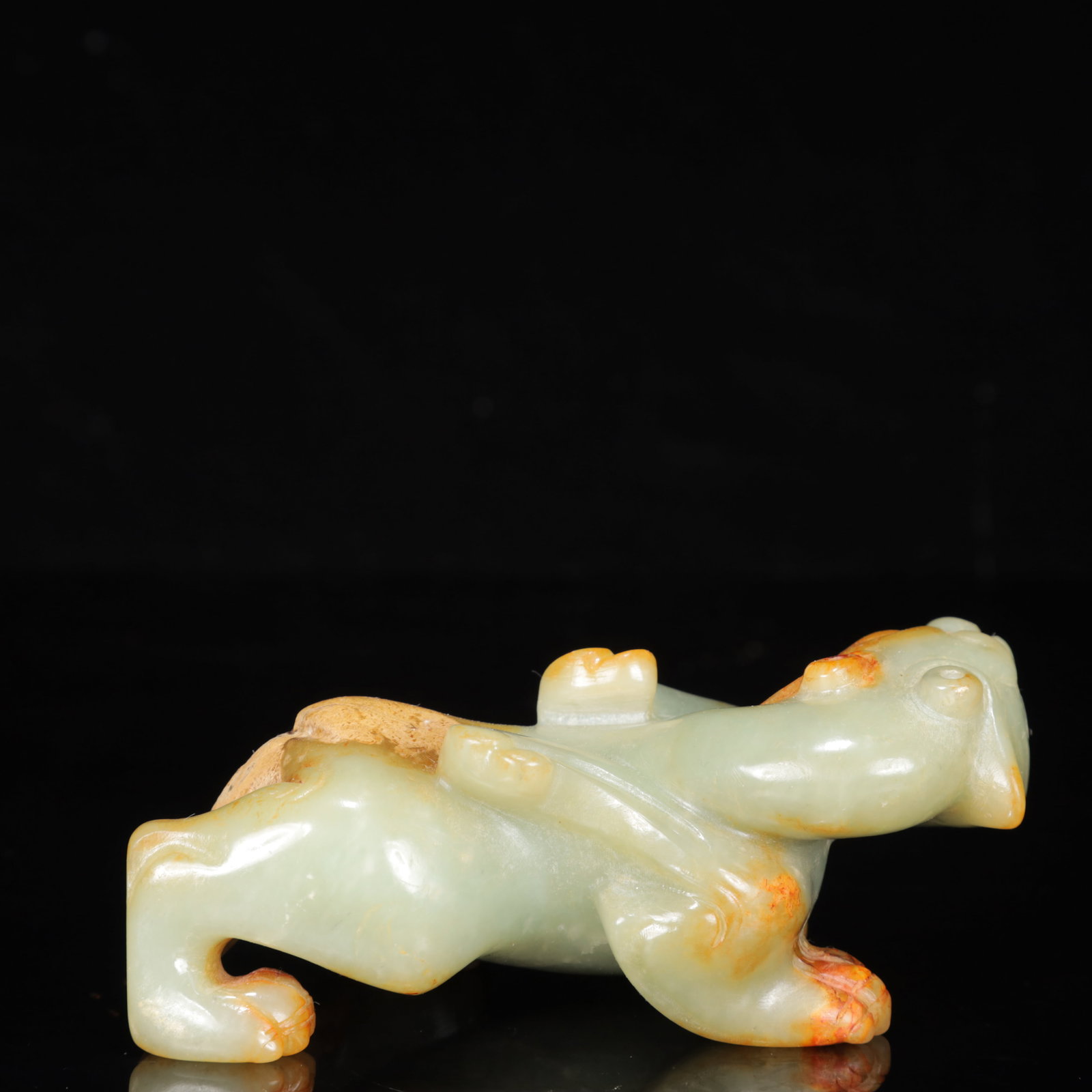 An Exquisite White Jade Lion Ornament - 7