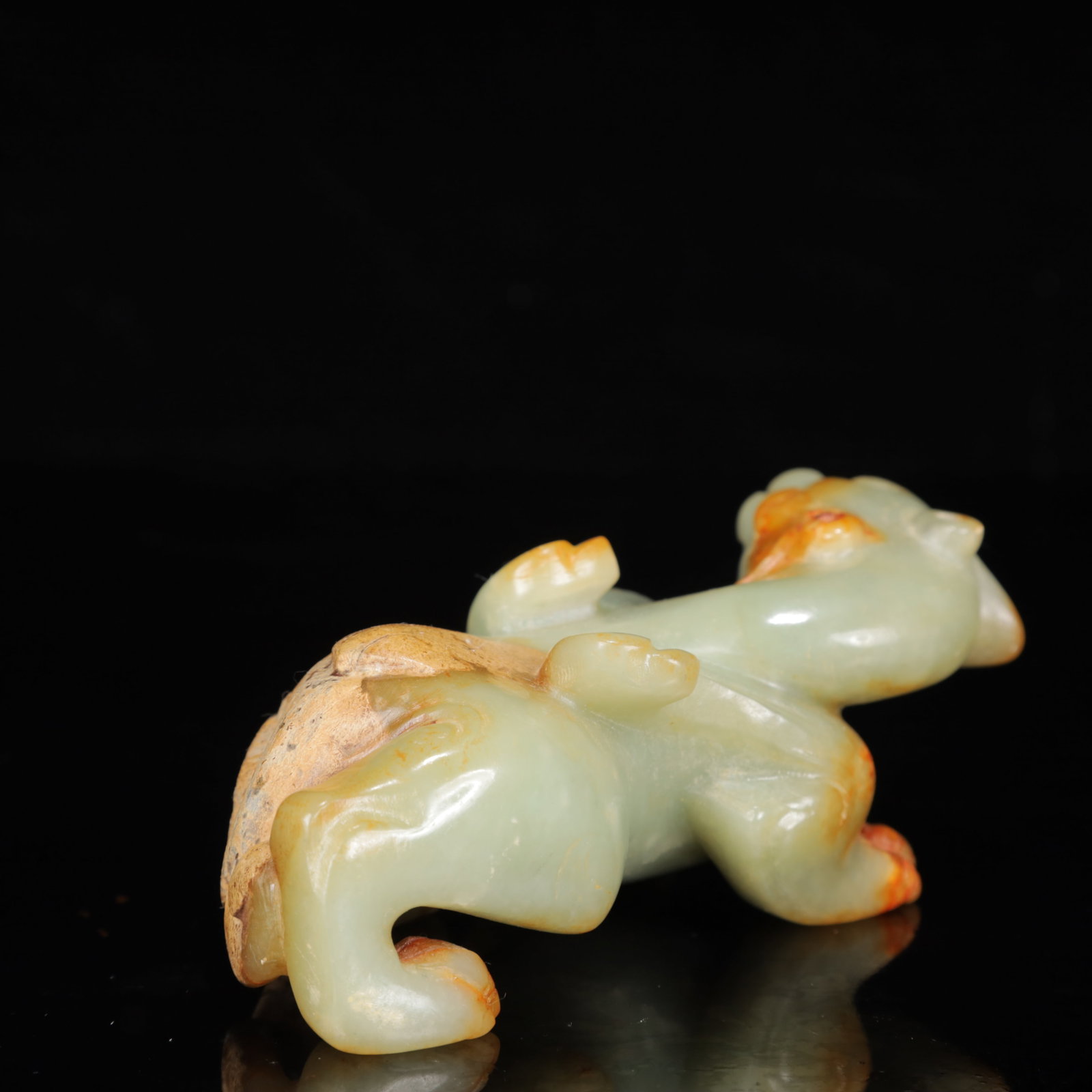 An Exquisite White Jade Lion Ornament - 8