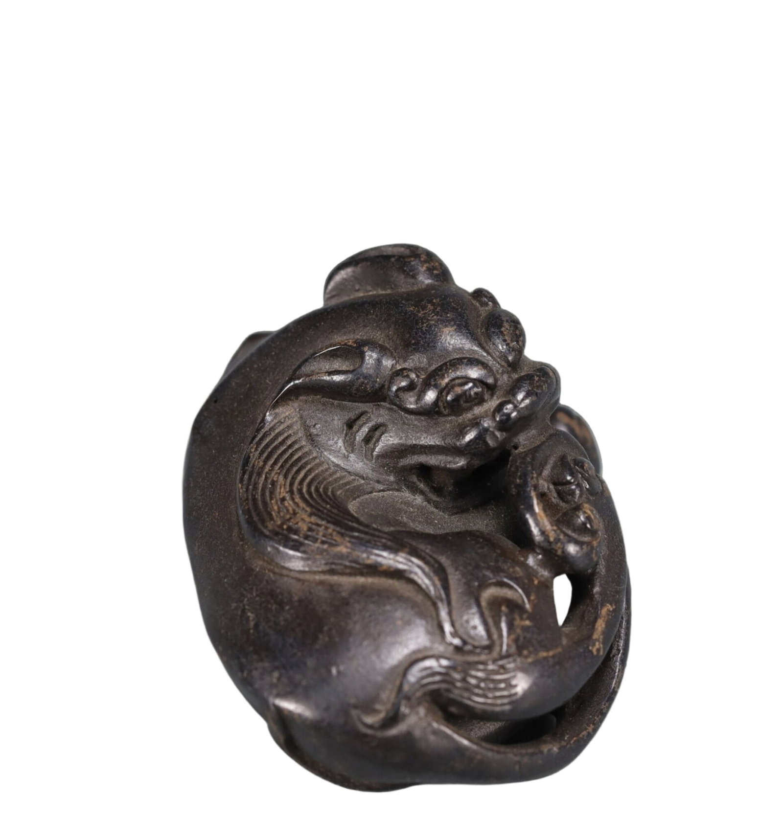 An Exquisite Bronze Auspicious Beast Ornament - 3