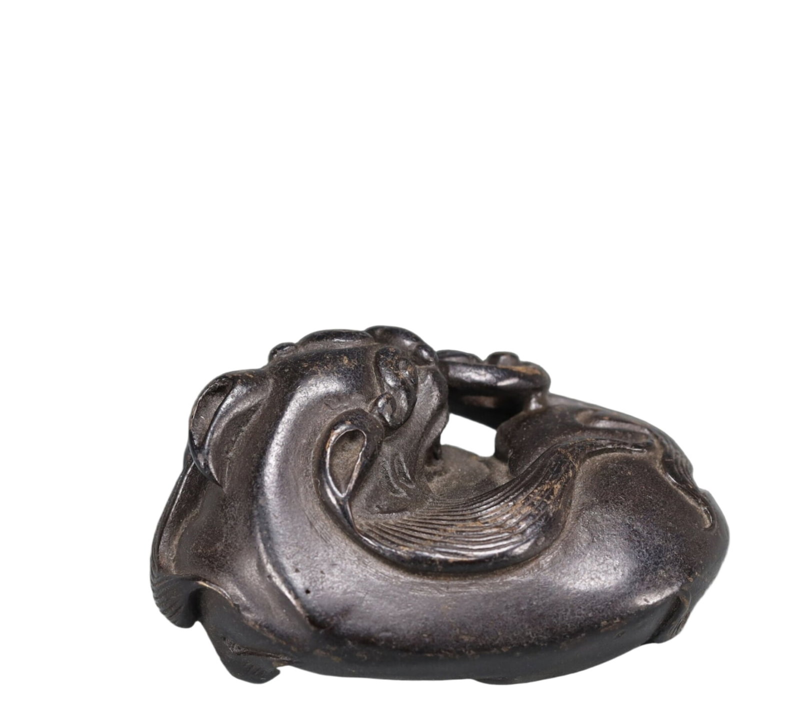 An Exquisite Bronze Auspicious Beast Ornament - 5