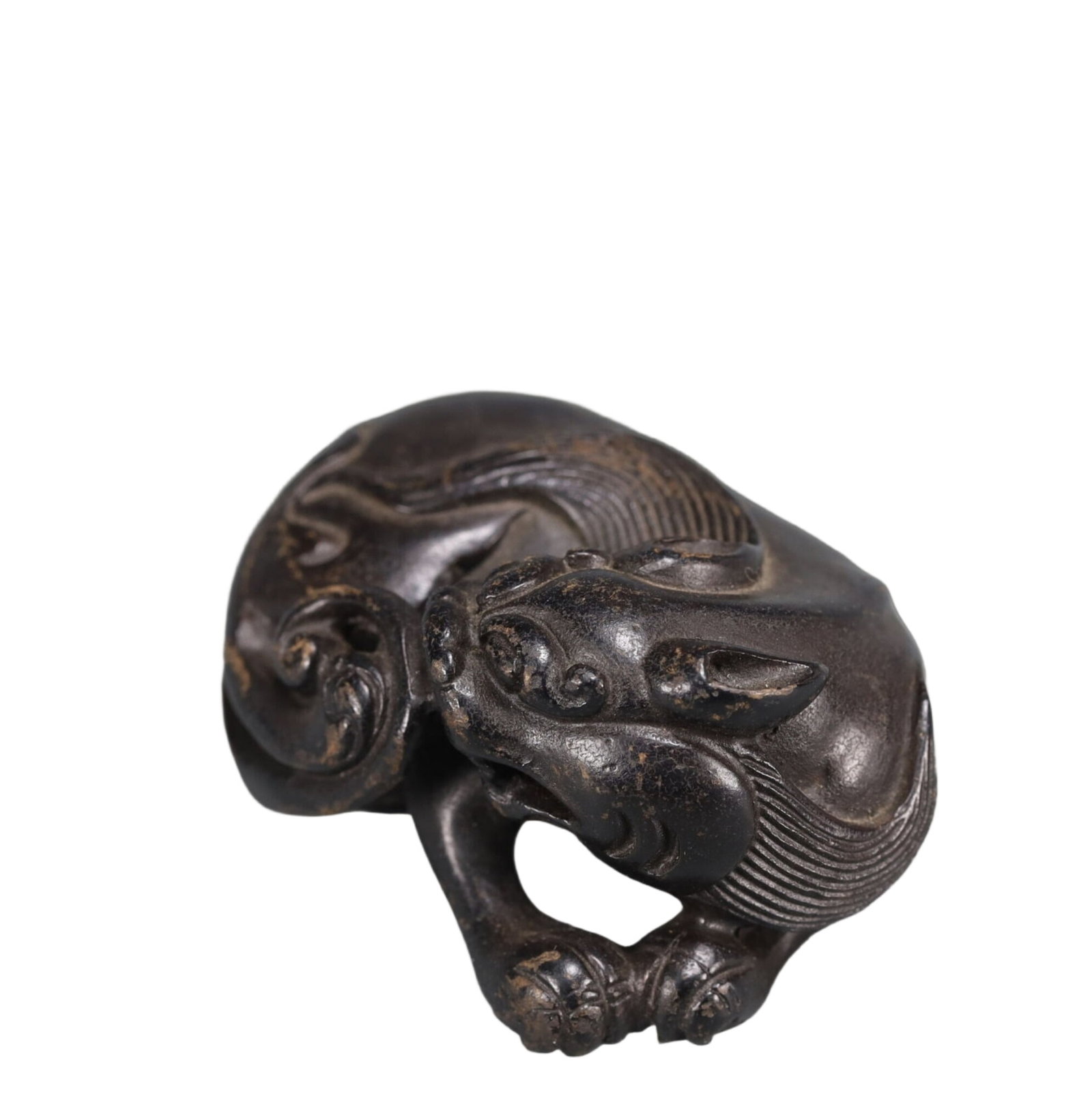An Exquisite Bronze Auspicious Beast Ornament - 7